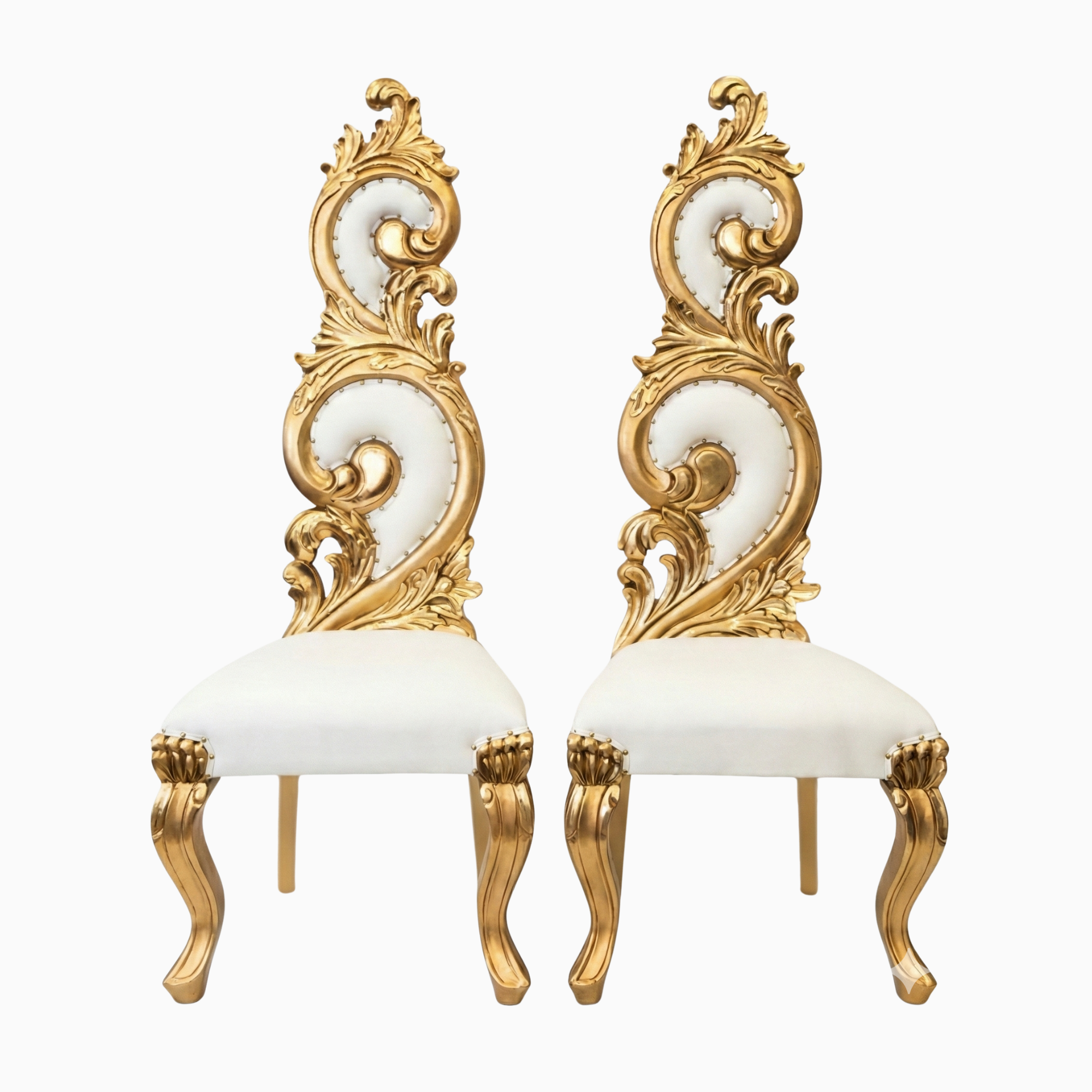 Gold Elegant Throne Chair