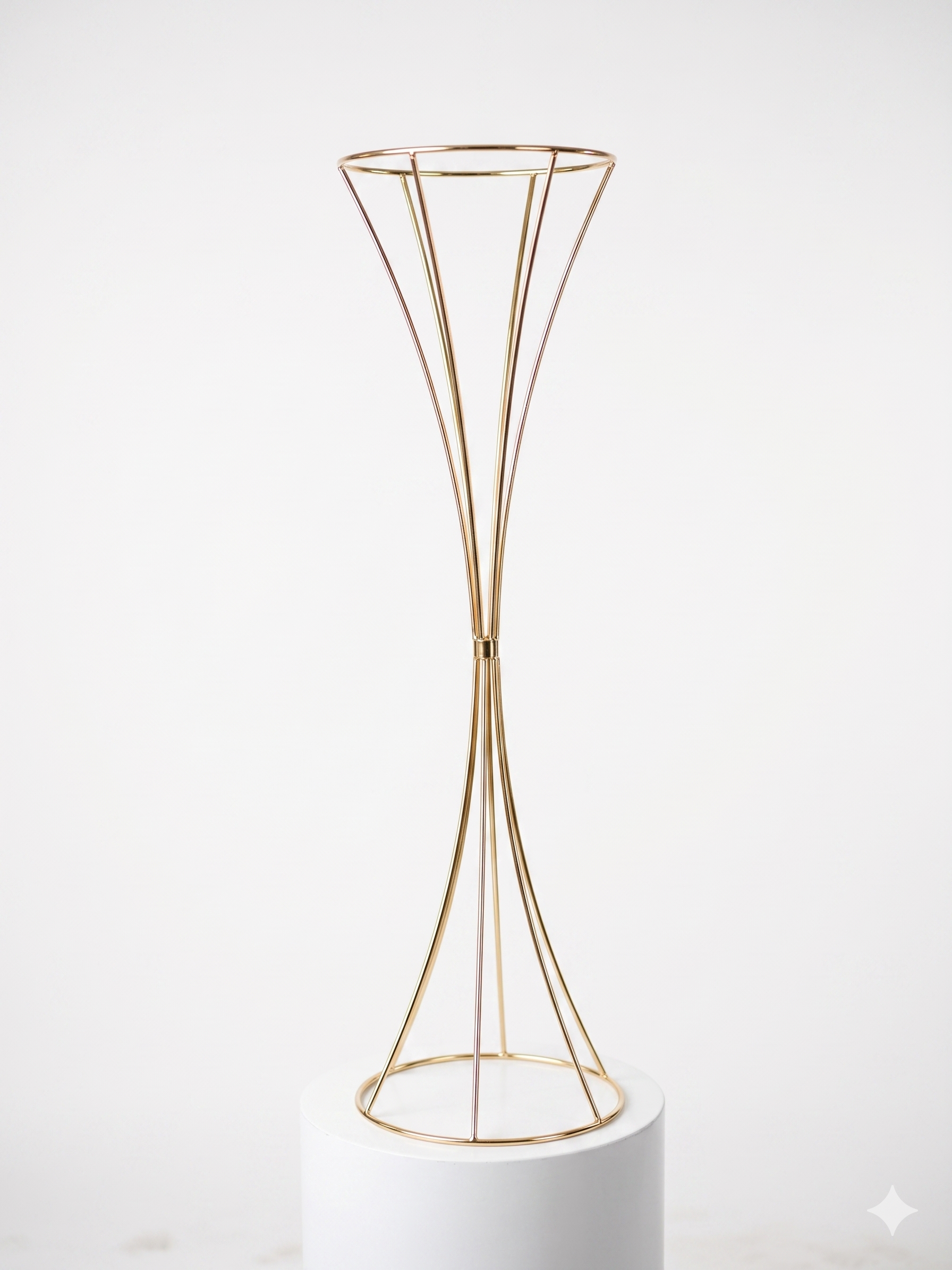Gold Tall Geometric Riser