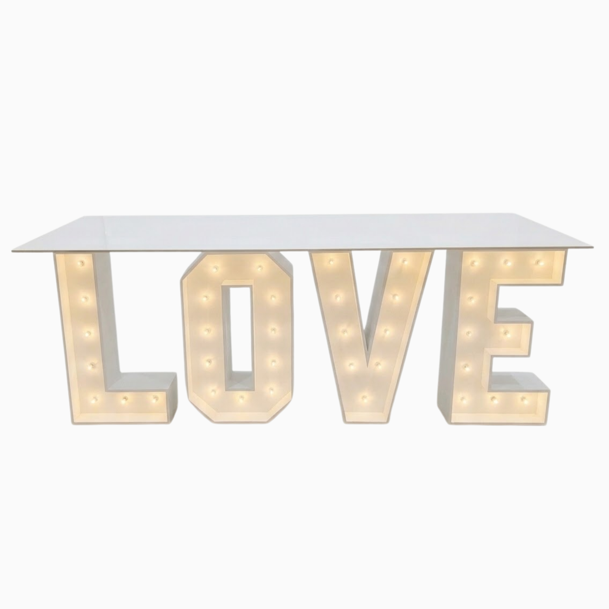 Marquee Letter Table