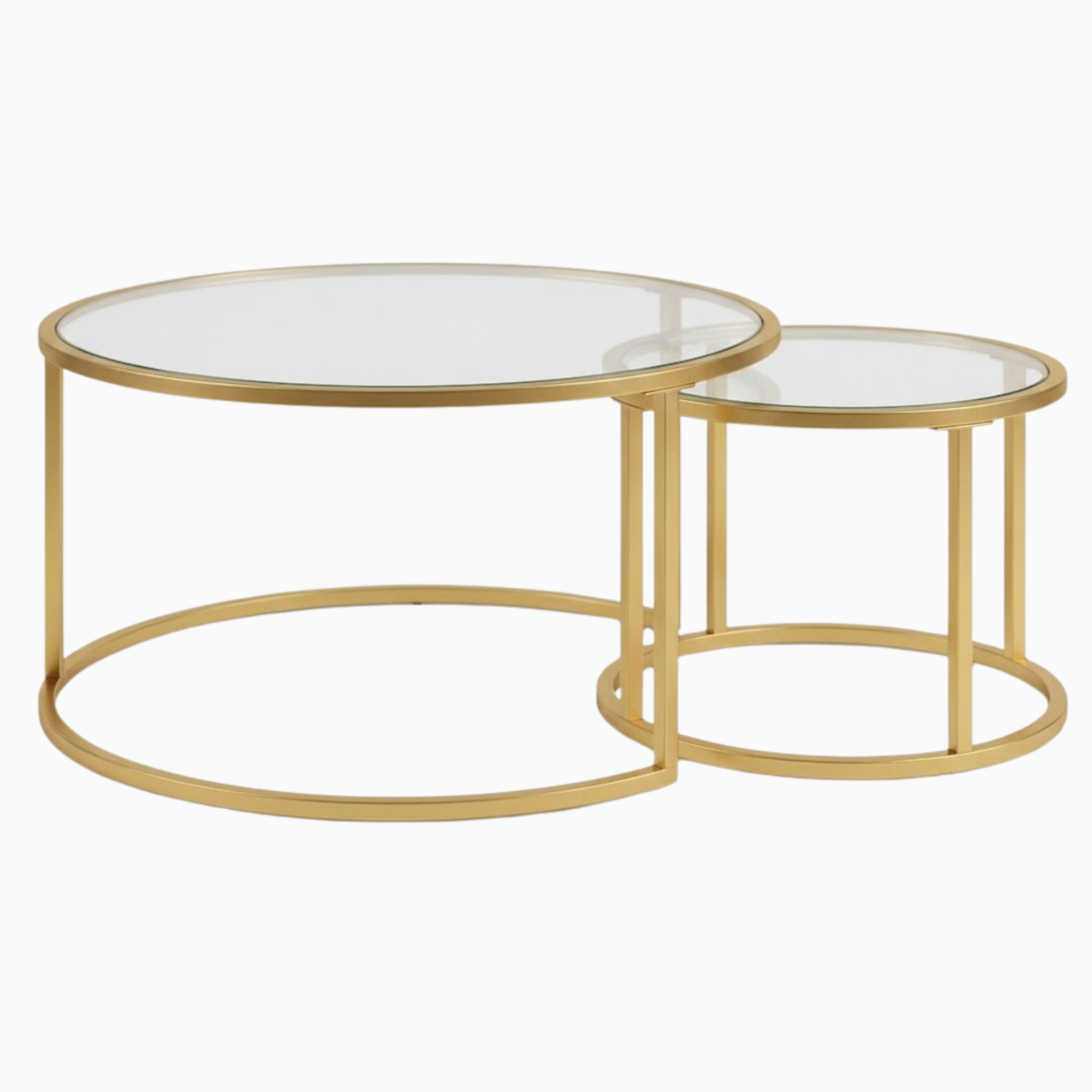 Gold Glass Coffee Table