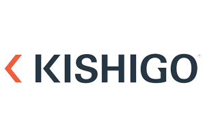 Kishigo logo with text and arrow symbol