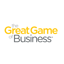 The Great Game of Business logo highlighting the company's transparent open-book management and team empowerment style.