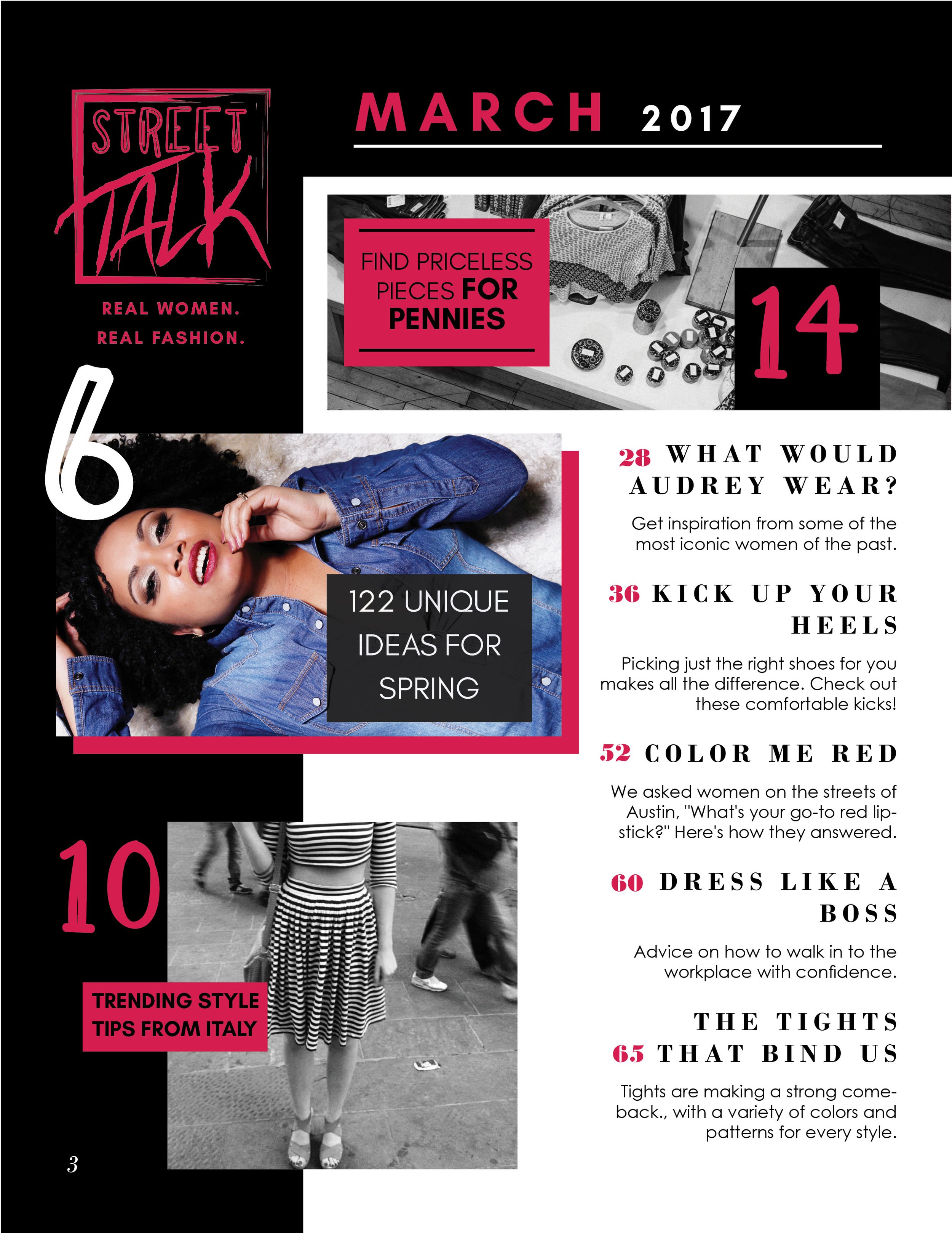 Magazine Spread: Street Talk, 2015
