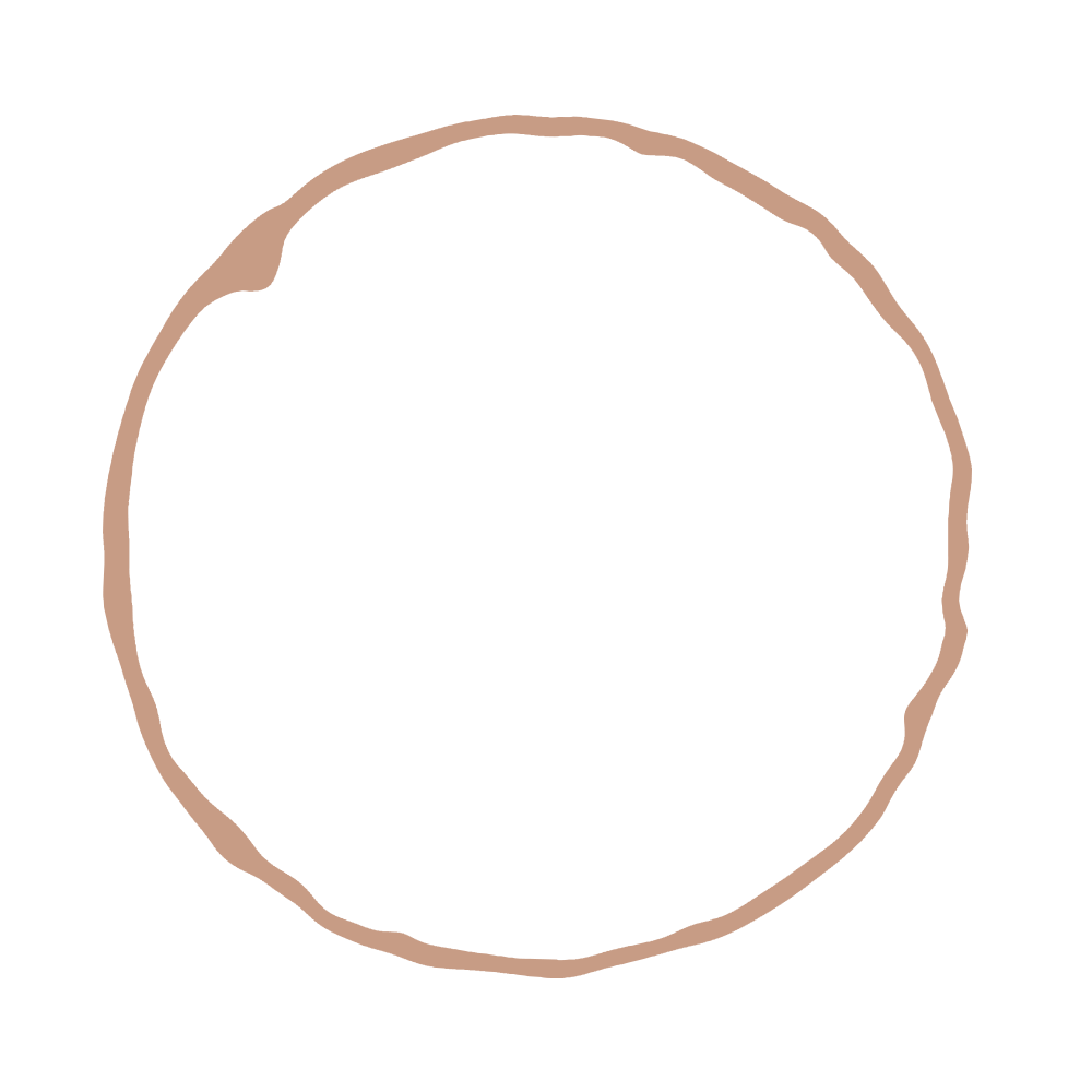 coffee stain branding element