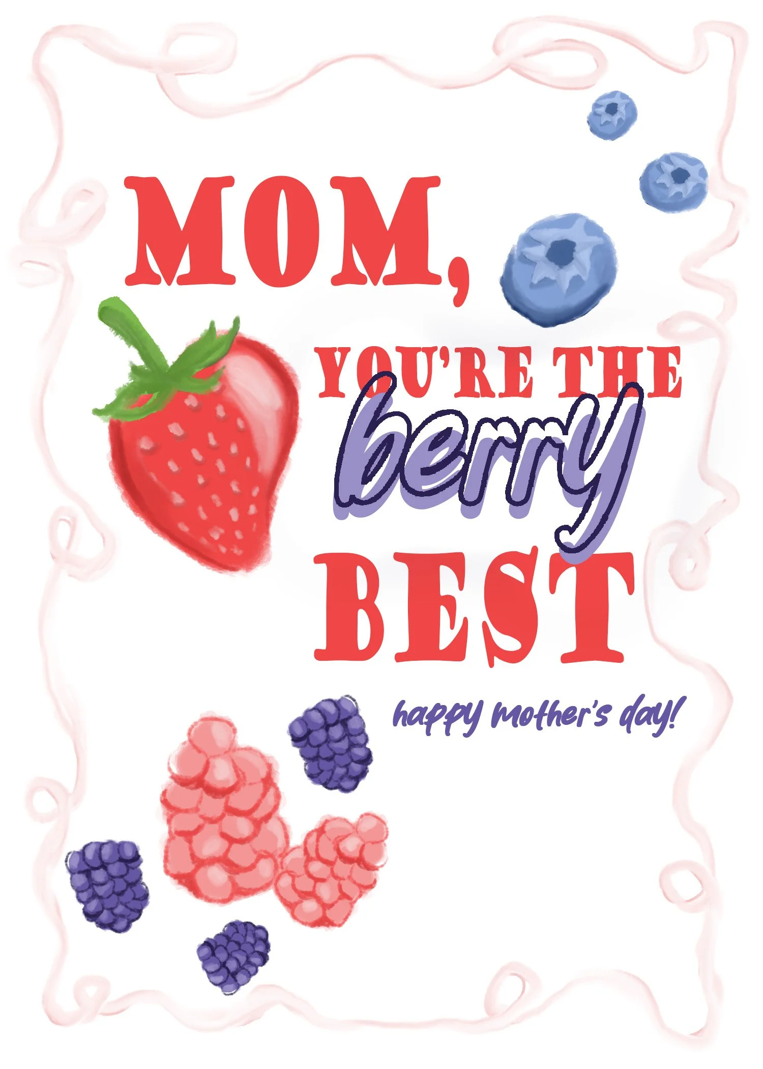 You're The Berry Best Mother's Day Card