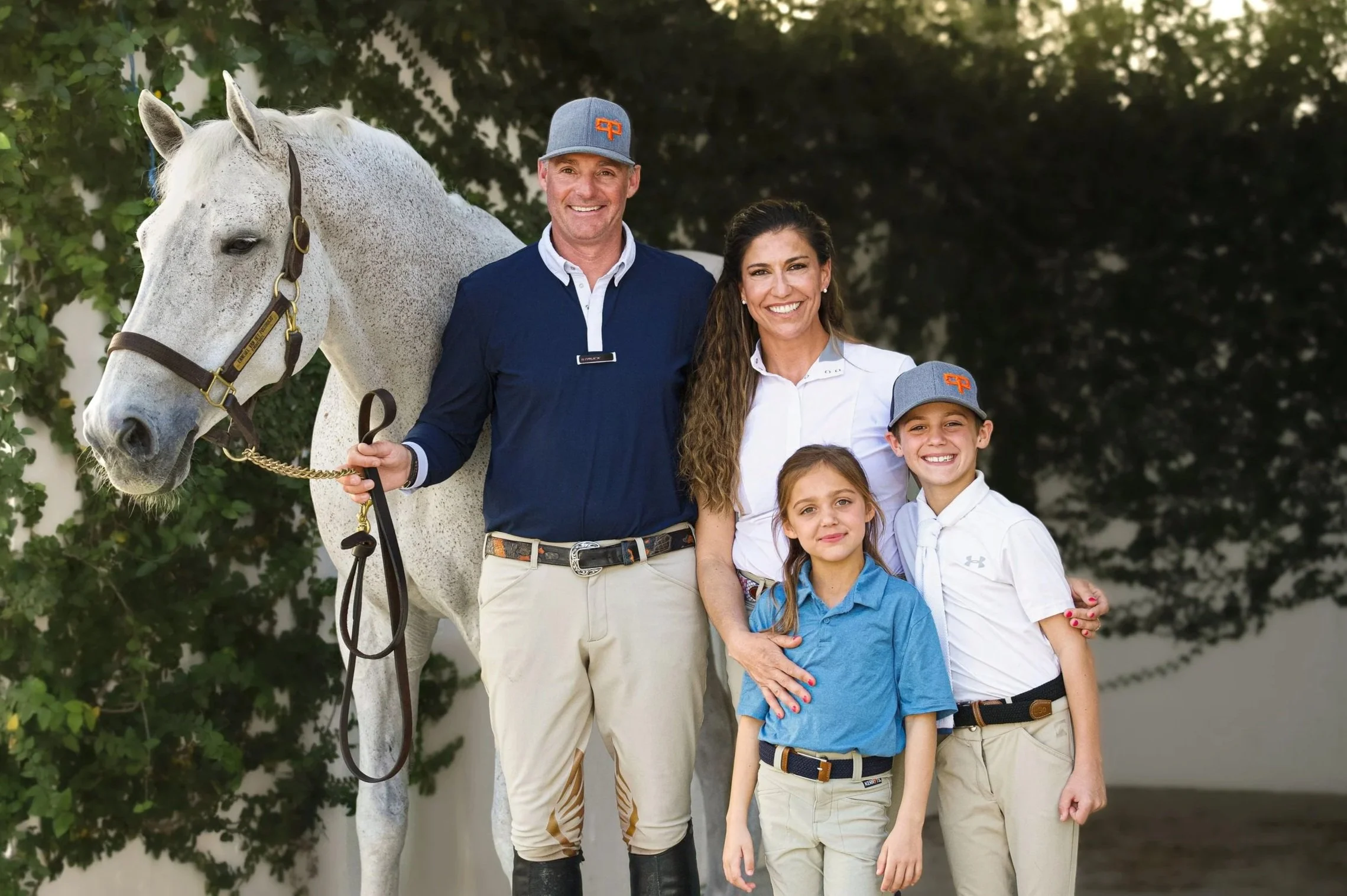 Hunter jumper trainers Peter and Nathalie Petschenig at their Pilot Point Texas training facility