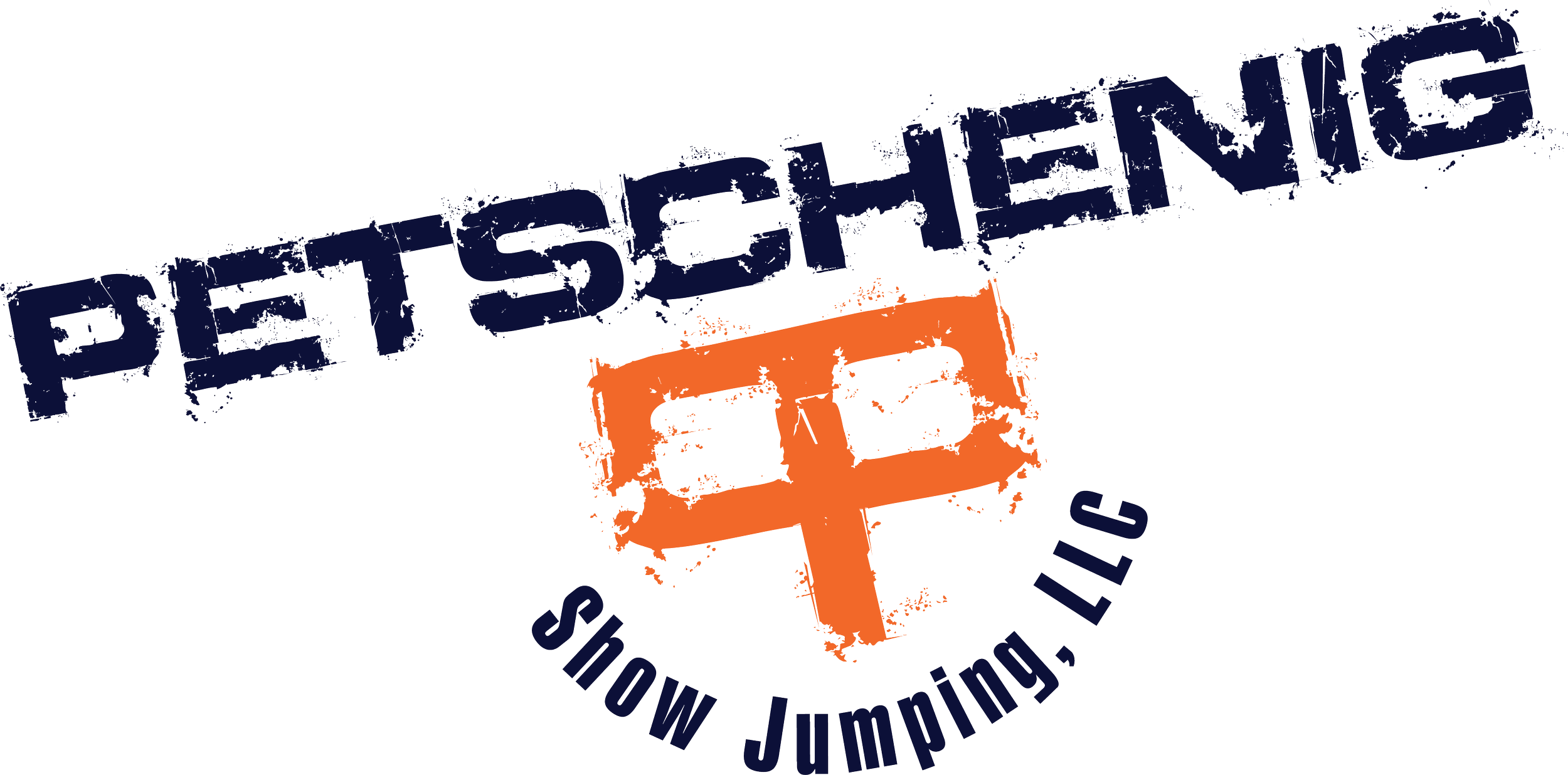 Petschenig Show Jumping logo for hunter jumper training and horse boarding in Pilot Point Texas