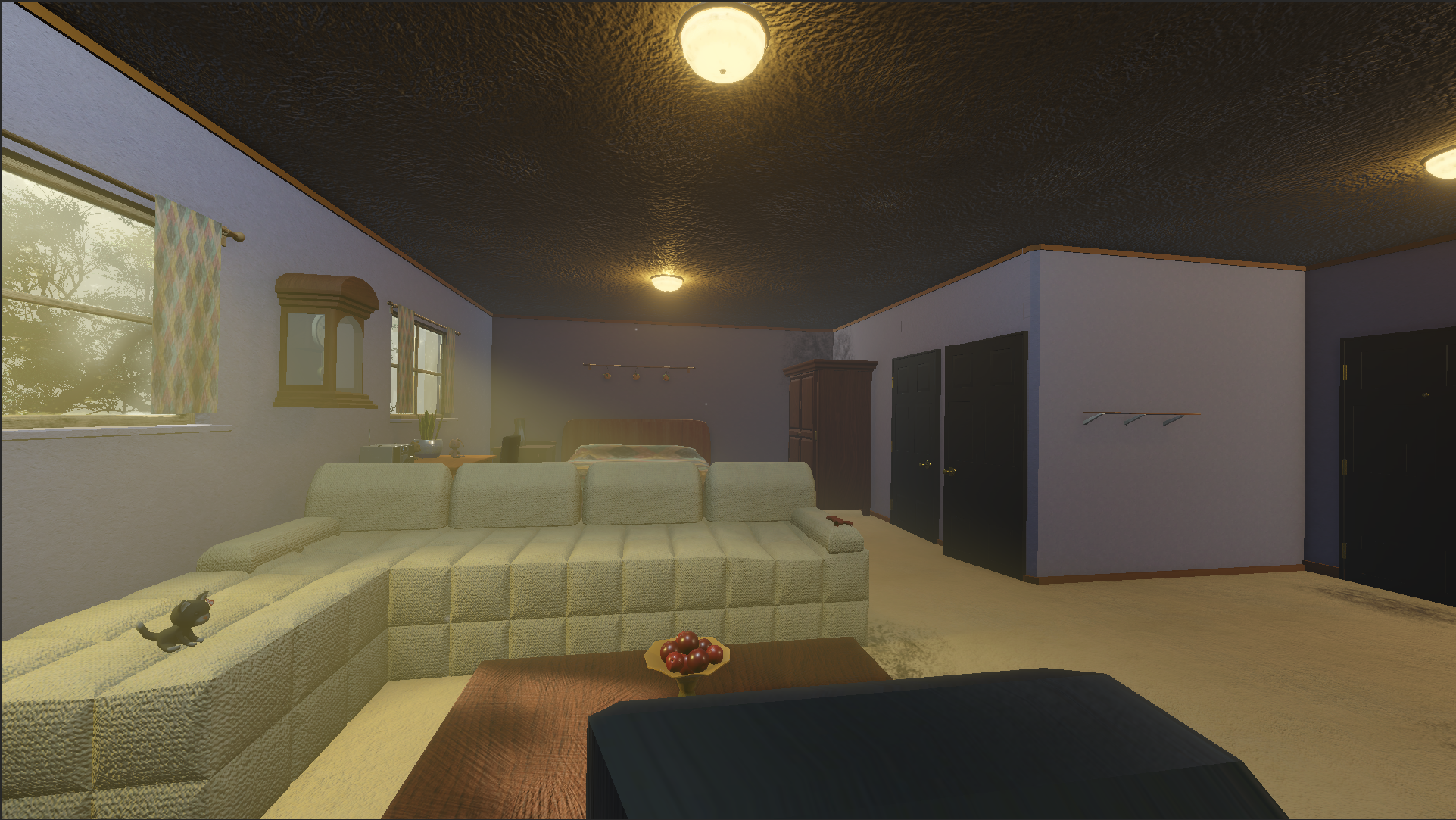 Environment during day cycle.