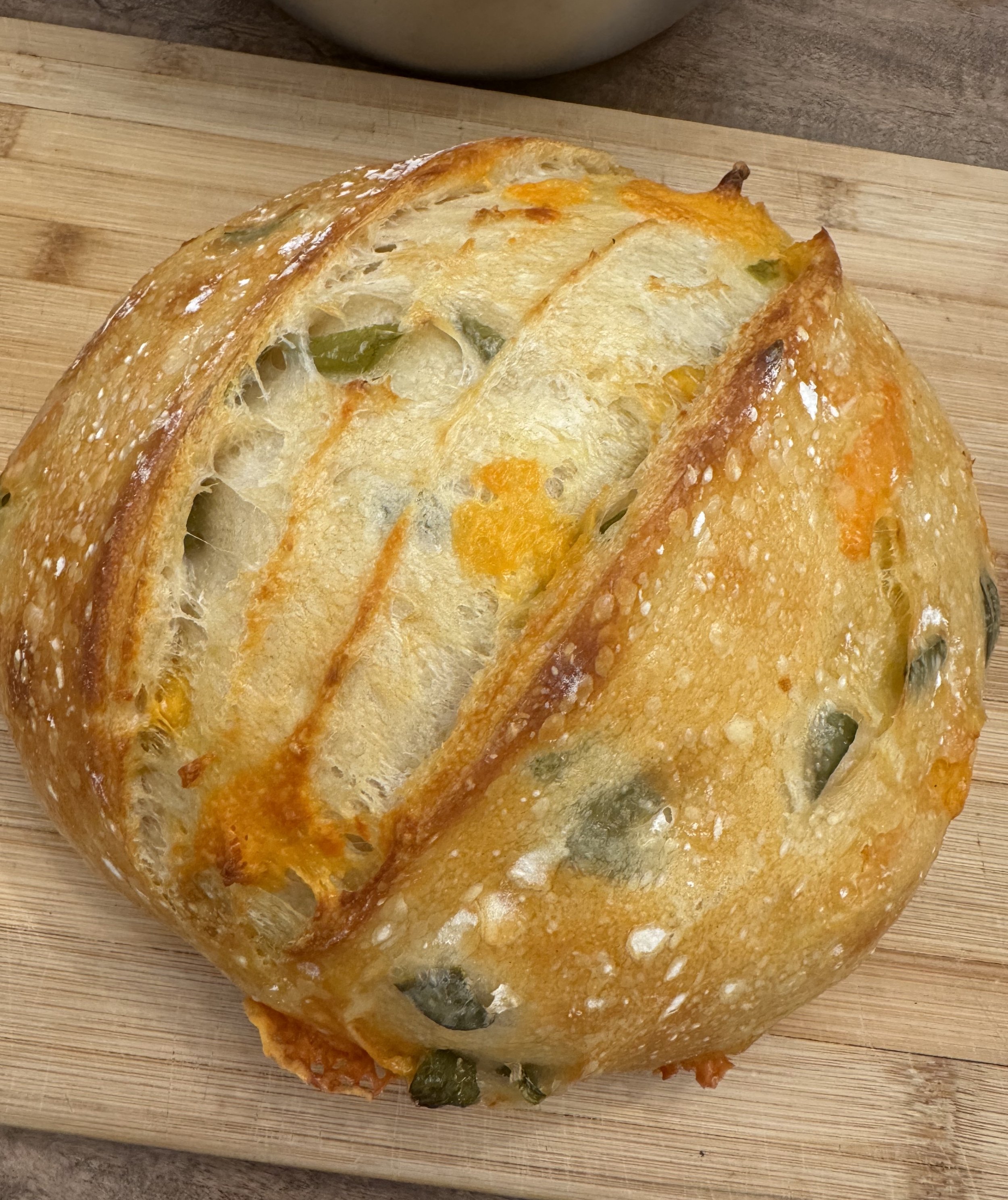 Jalapeño Cheddar Sourdough Loaf