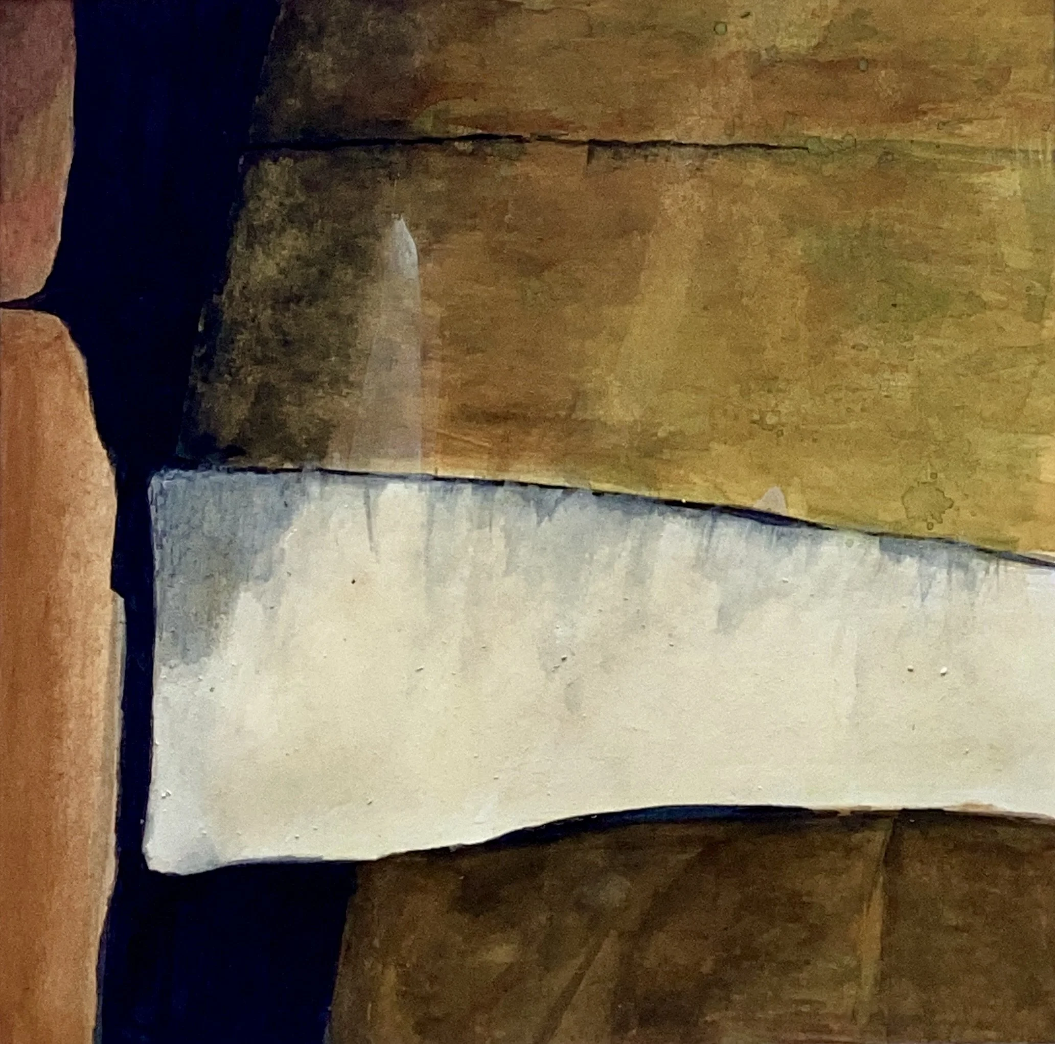 "Quartz", 2025. Gouache on paper - 10 1/4" x 10 1/4"