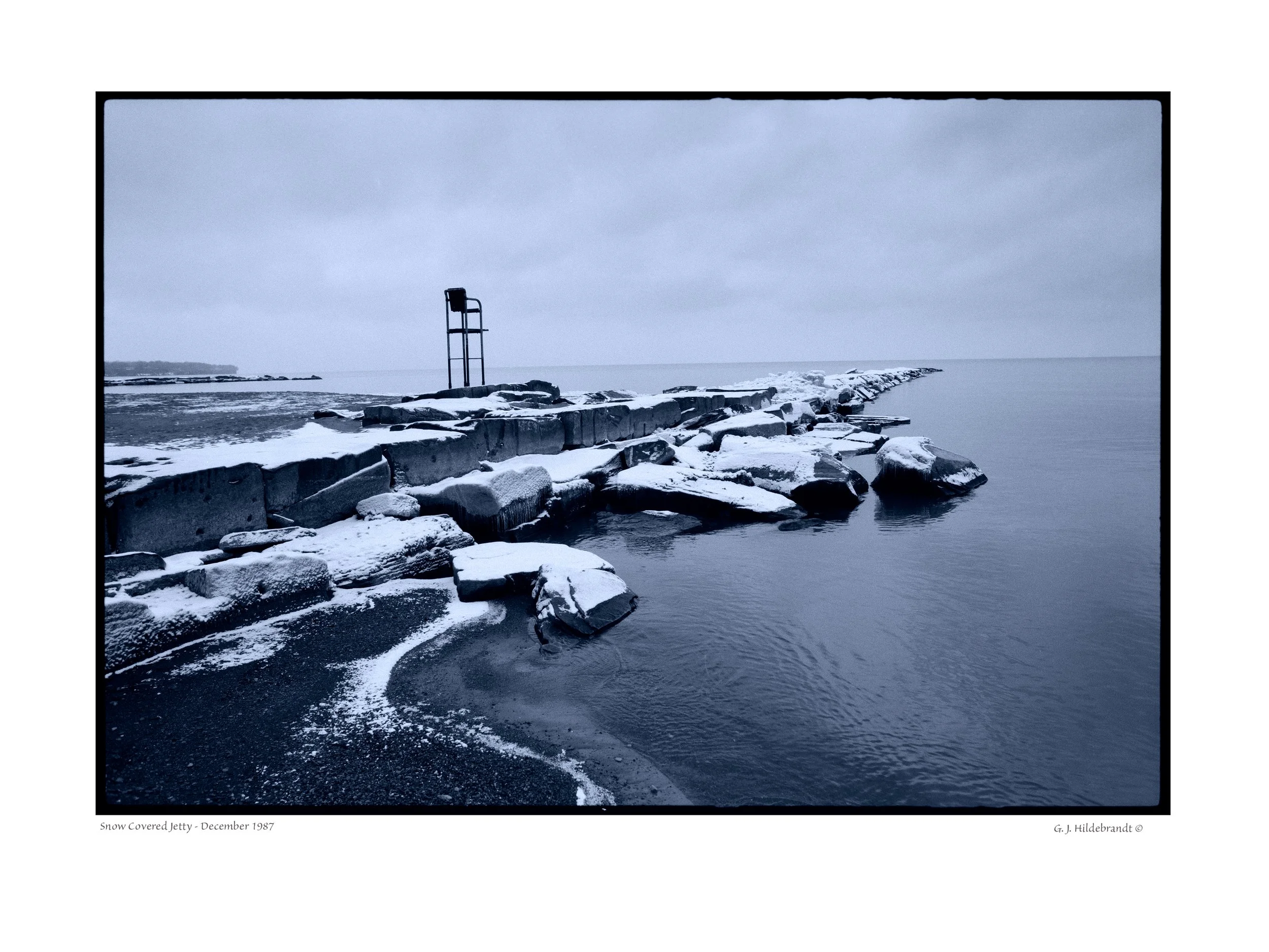 Snow Covered Jetty, 1987