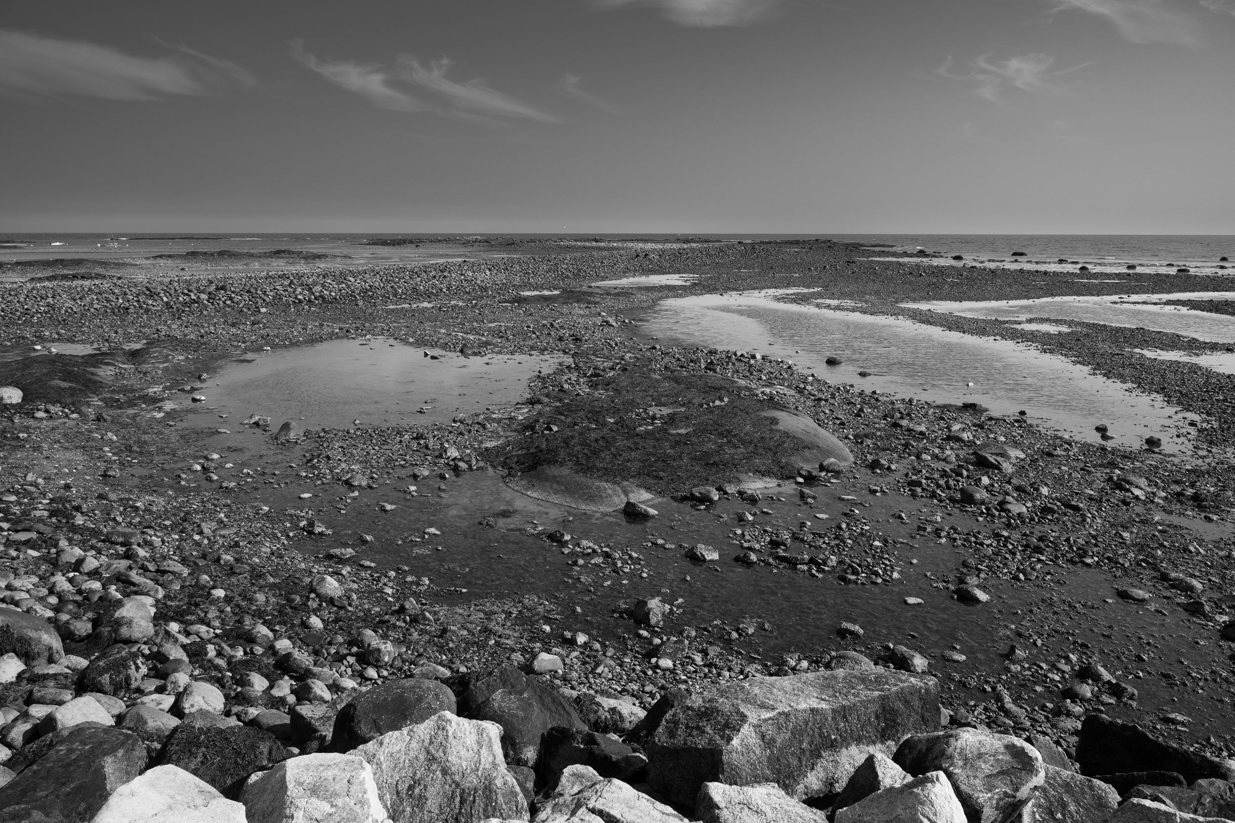 Great Hill Road Tide Flats (B/W)