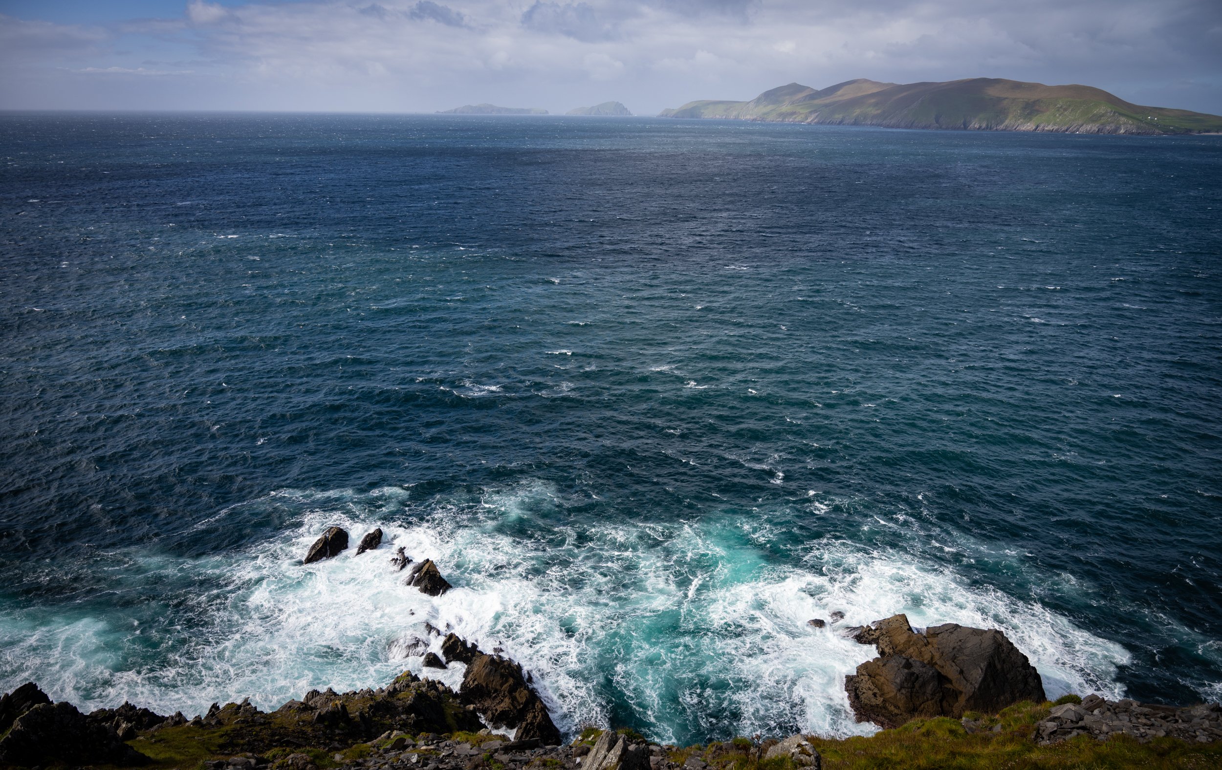 Blue Waters from Cliffs above Dingle Bay
