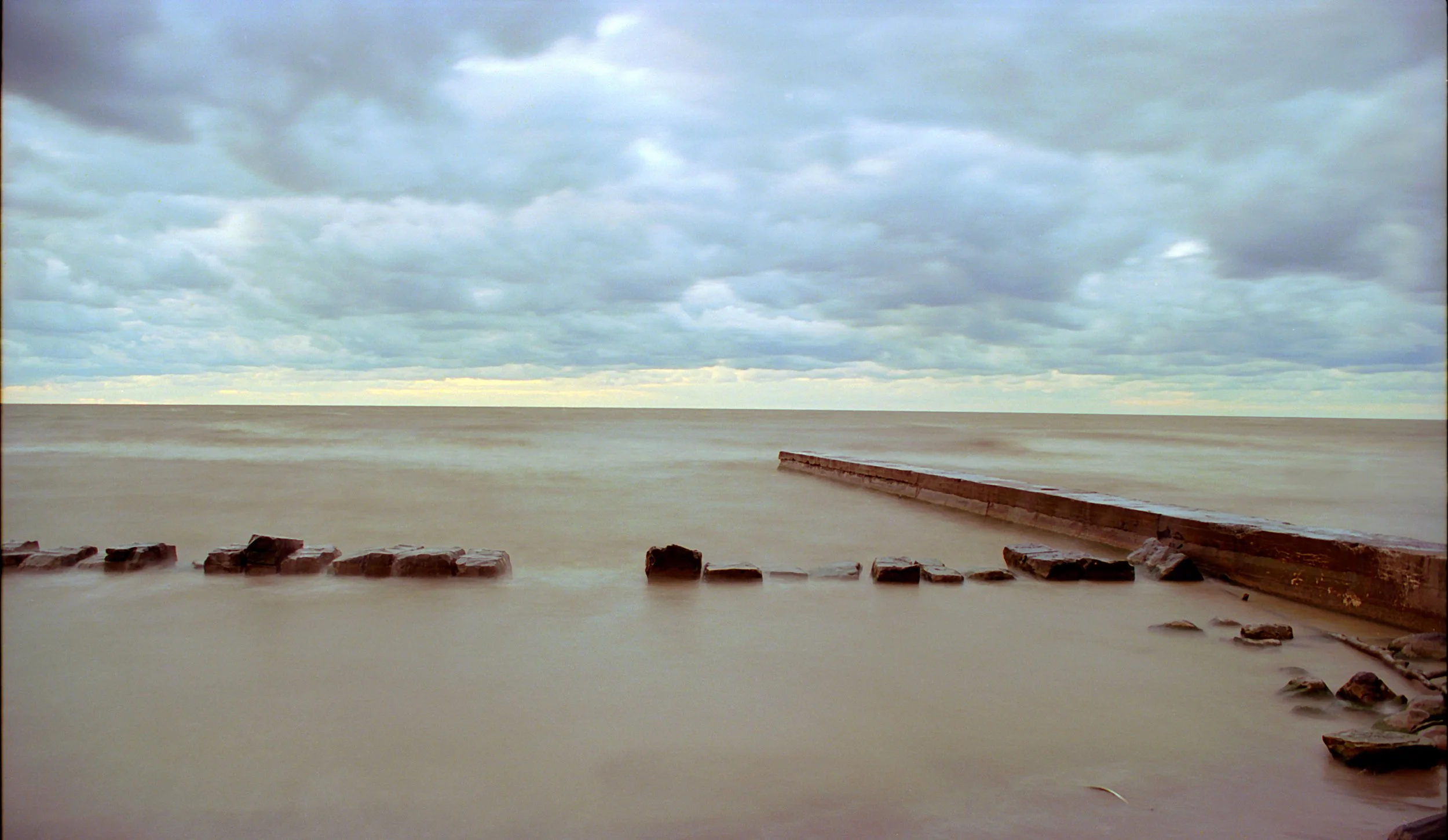 Breakwall Jetty Storm