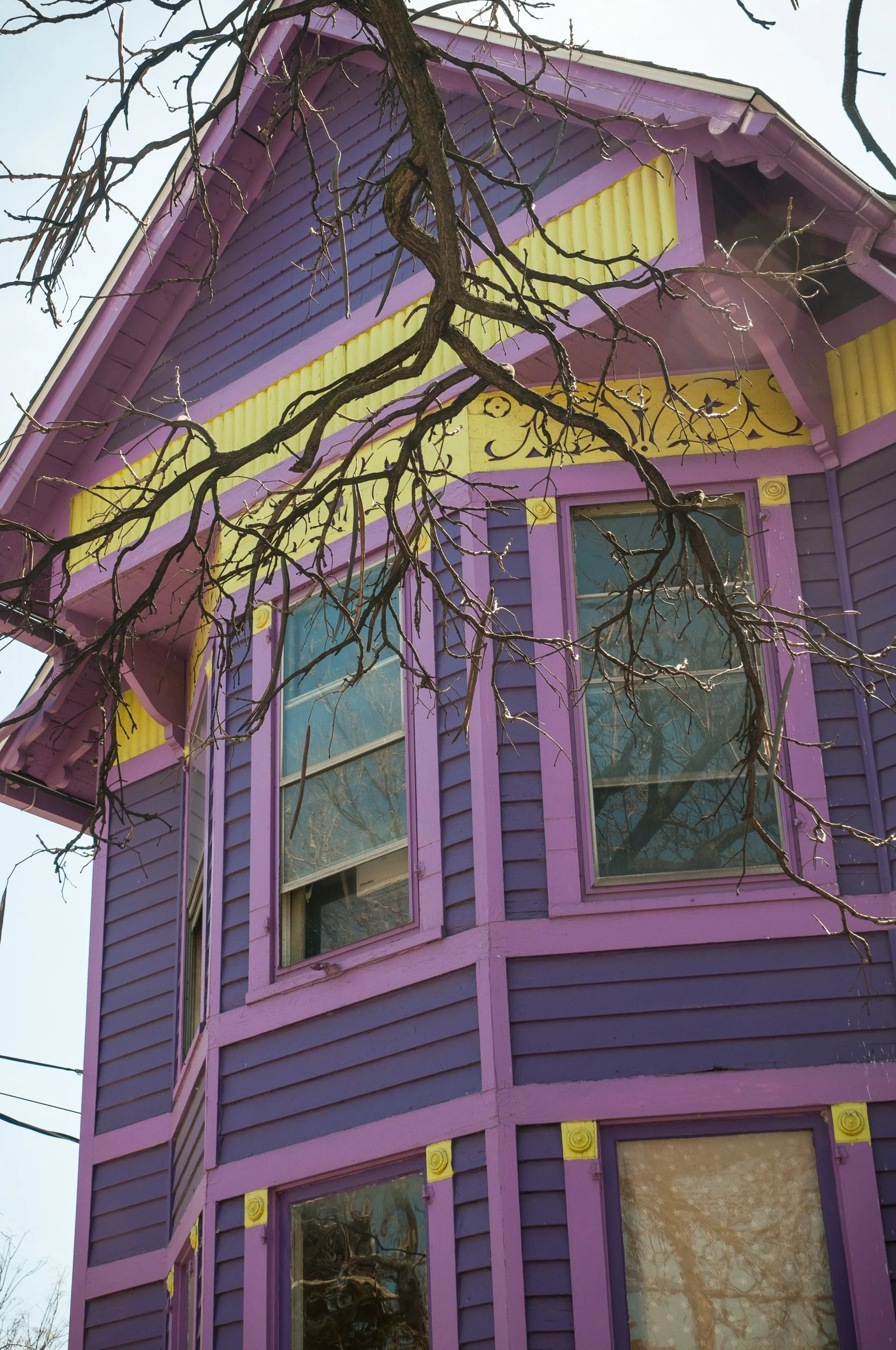 Purple Victorian House