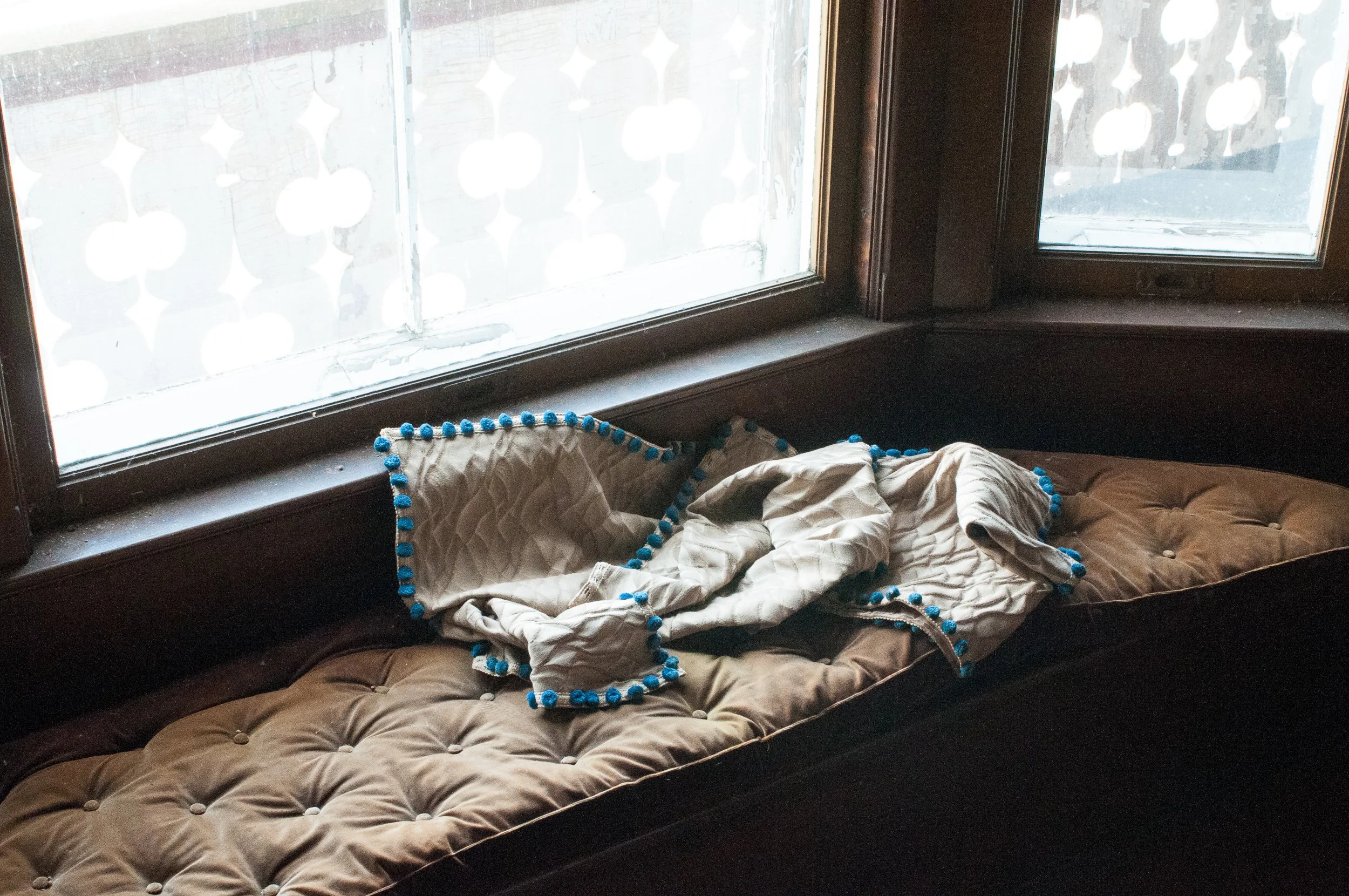 Discarded Drape in Baywindow