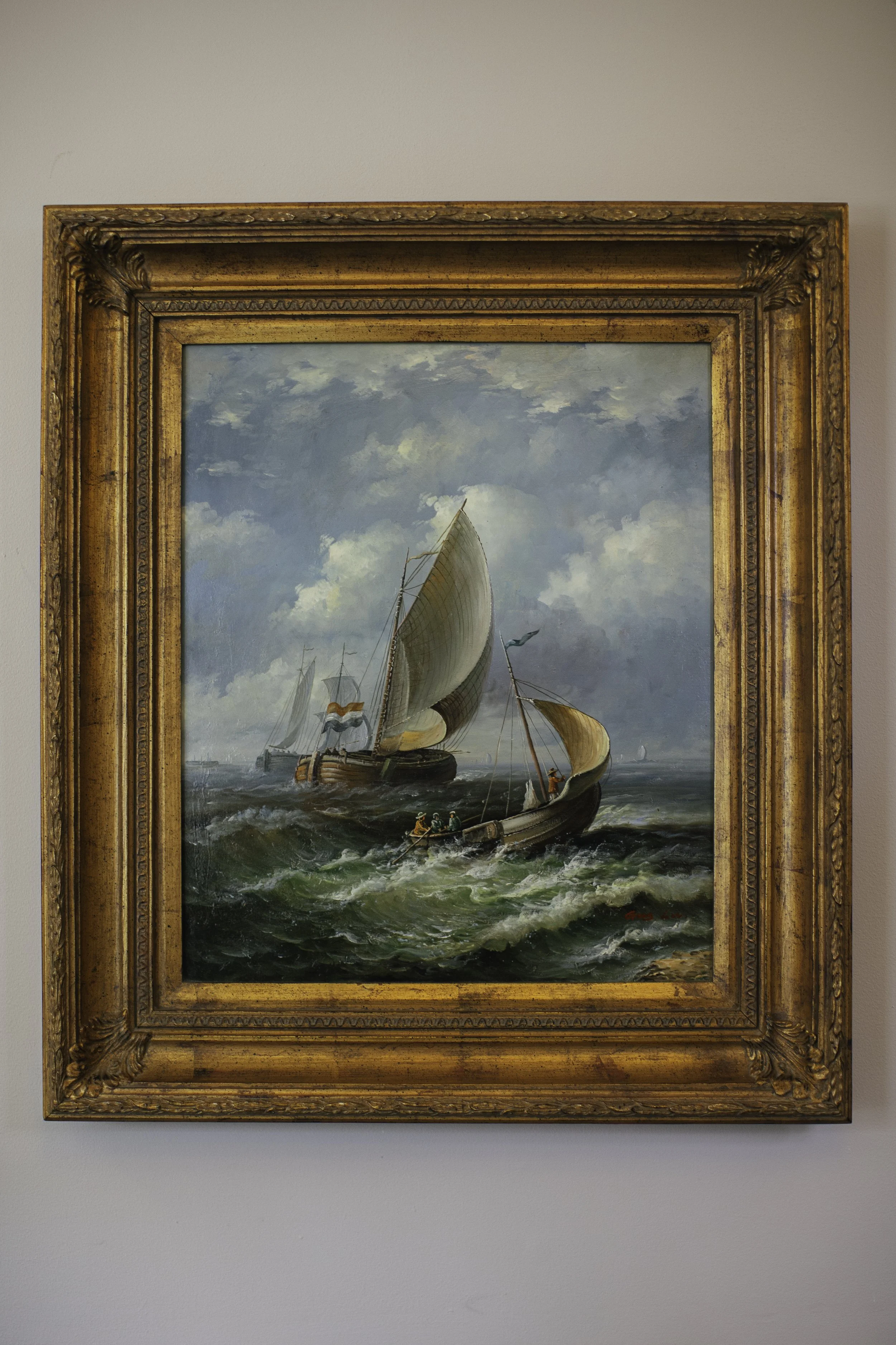 Decorative artwork in wedding venue