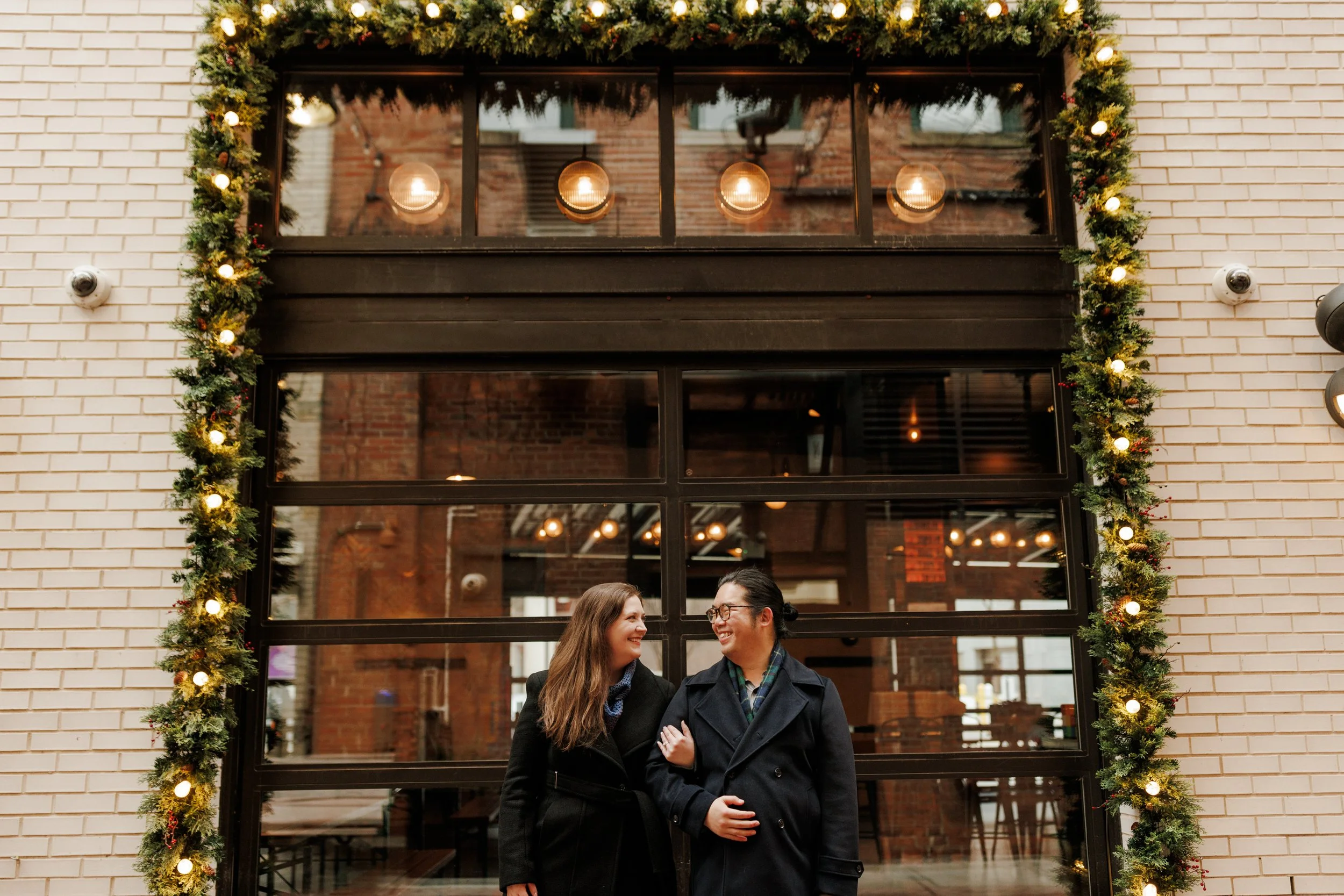 Heather + Jason, downtown detroit engagement