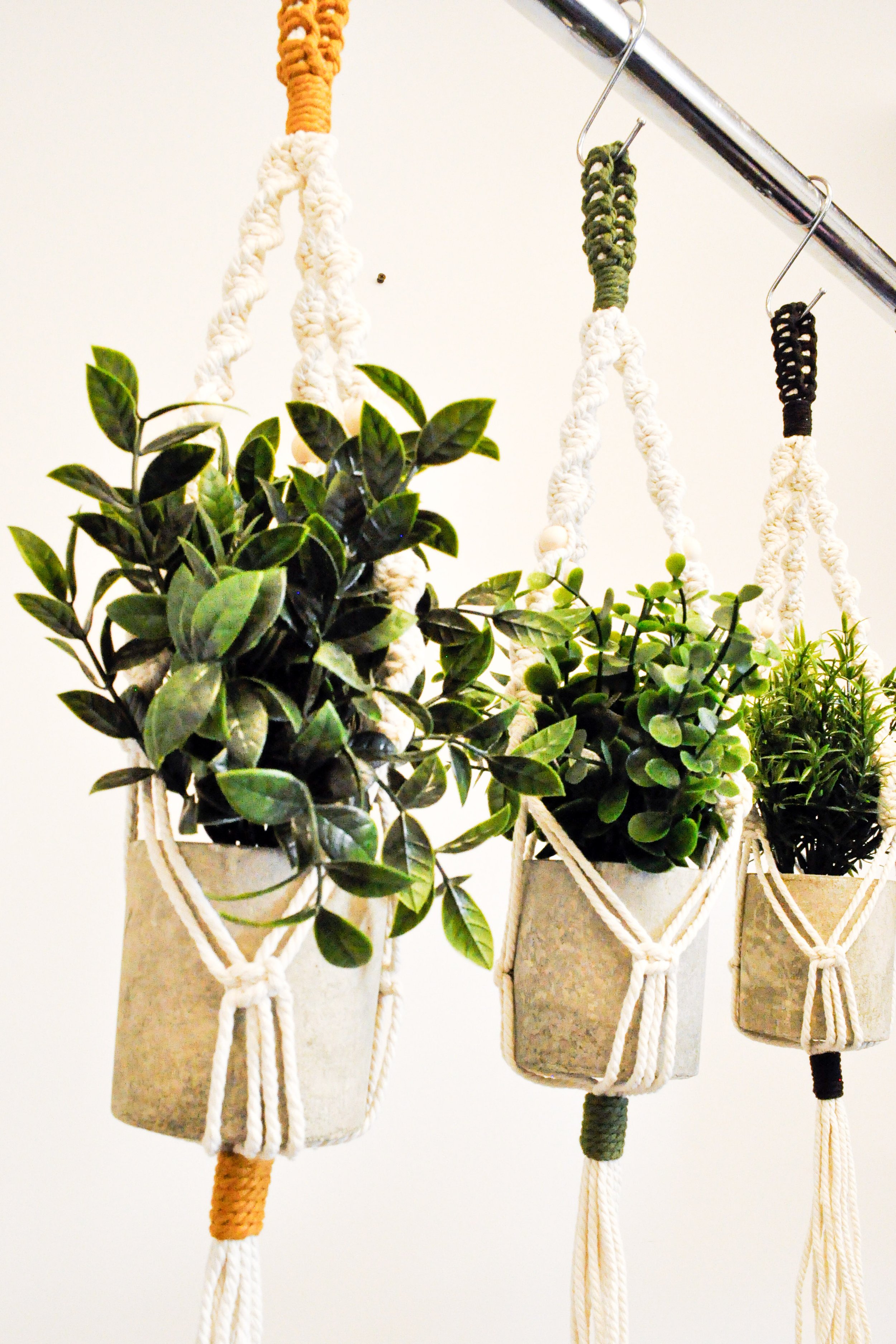 Plant Hanger - Square Knot Wrapped