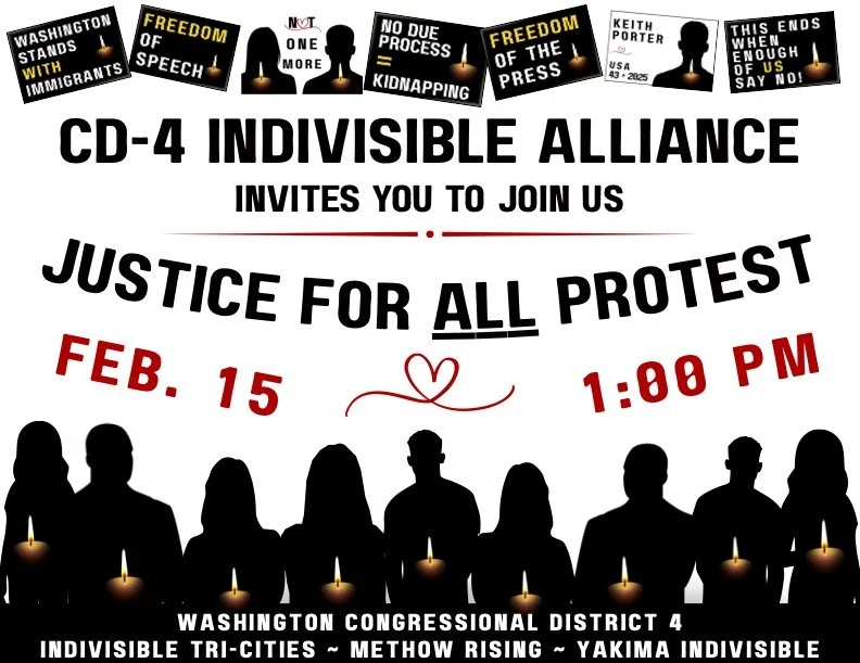 Justice for All protest on Sunday, Feb 15