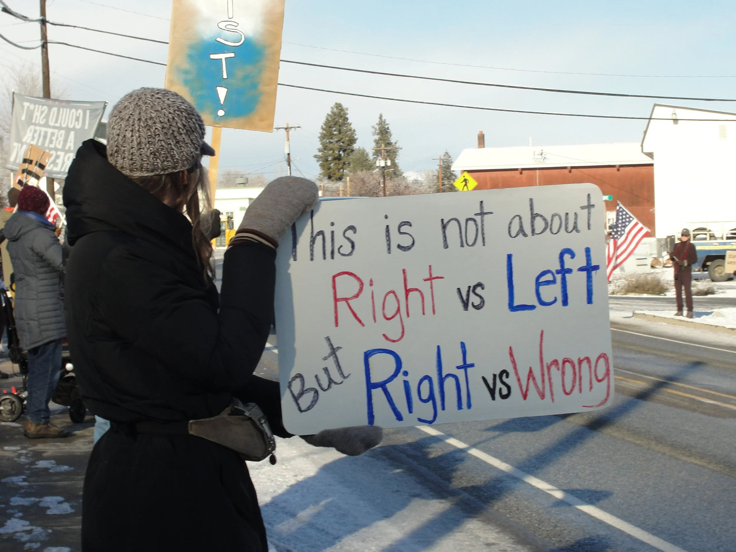 Stand With Us, every Saturday, Twisp on Hwy 20