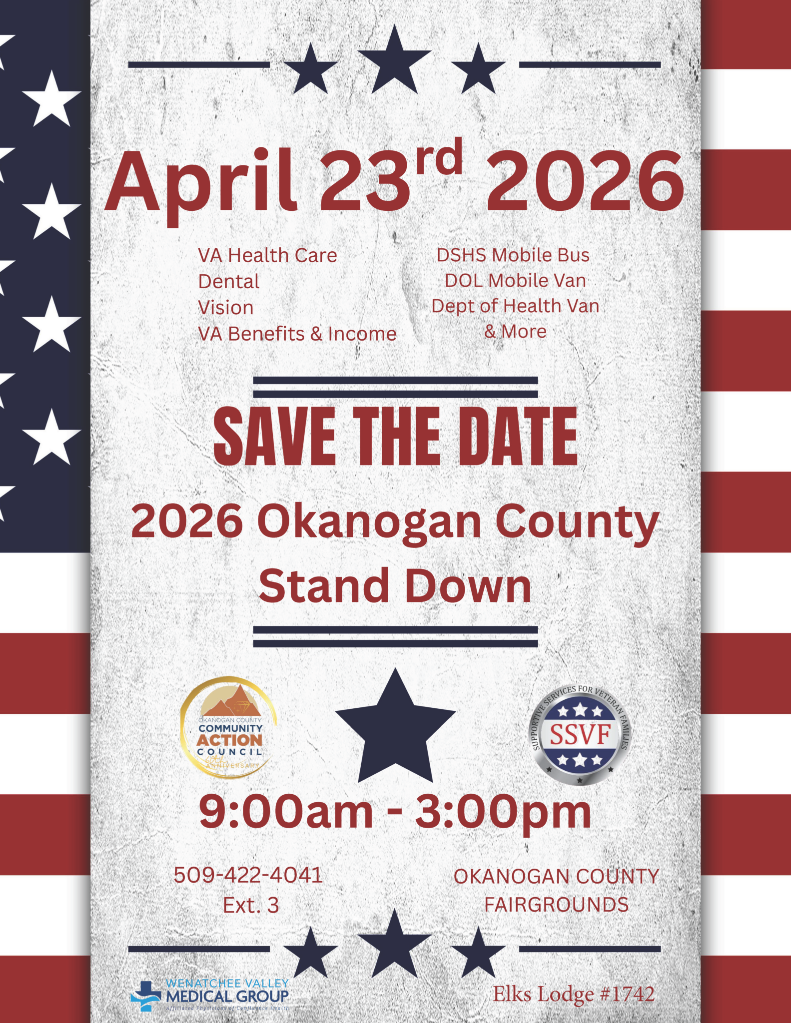 Okanogan County Veterans Stand Down, April 23, 2026