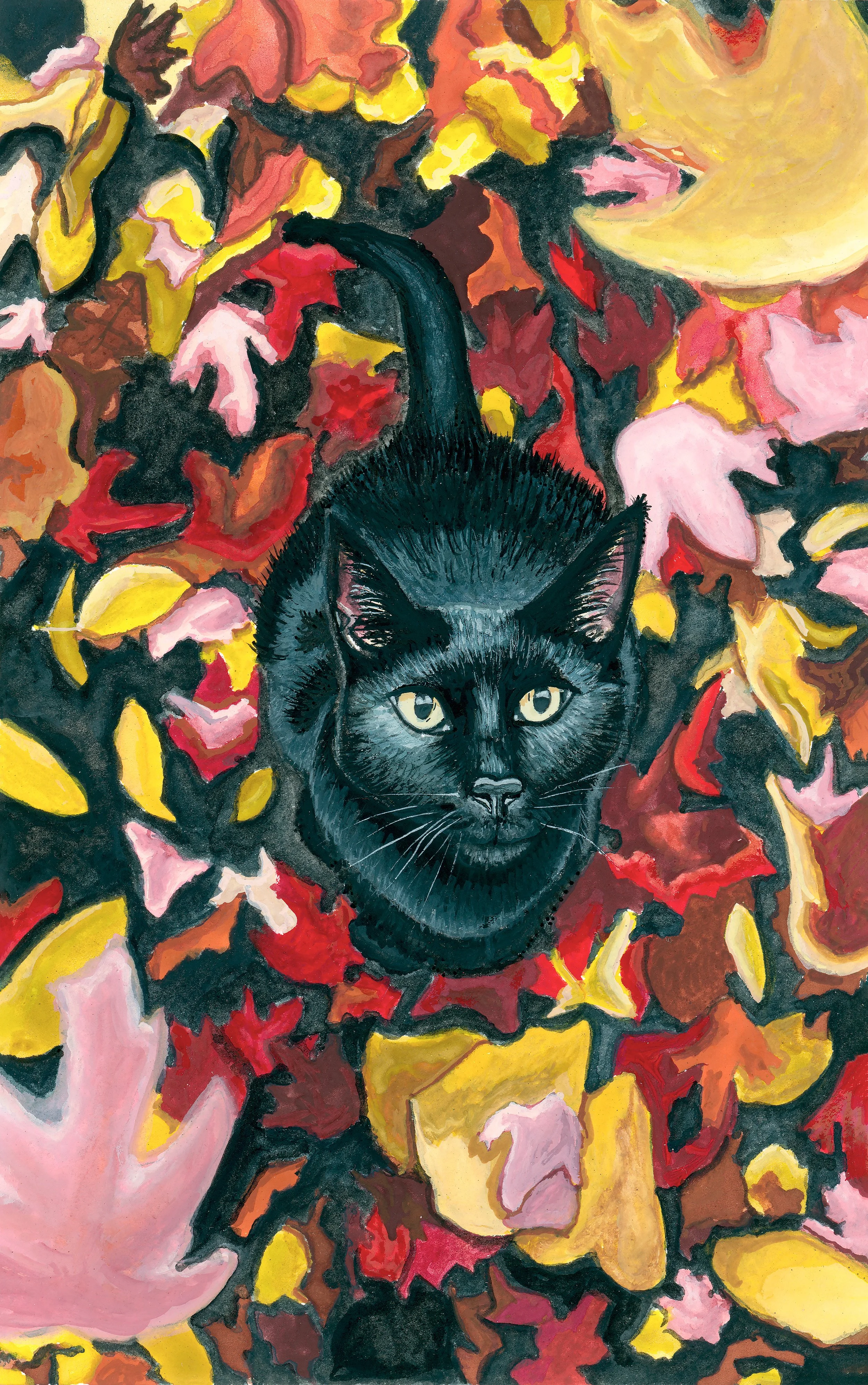 'Superstitious', 6x8", Gouache on Cold Press Paper