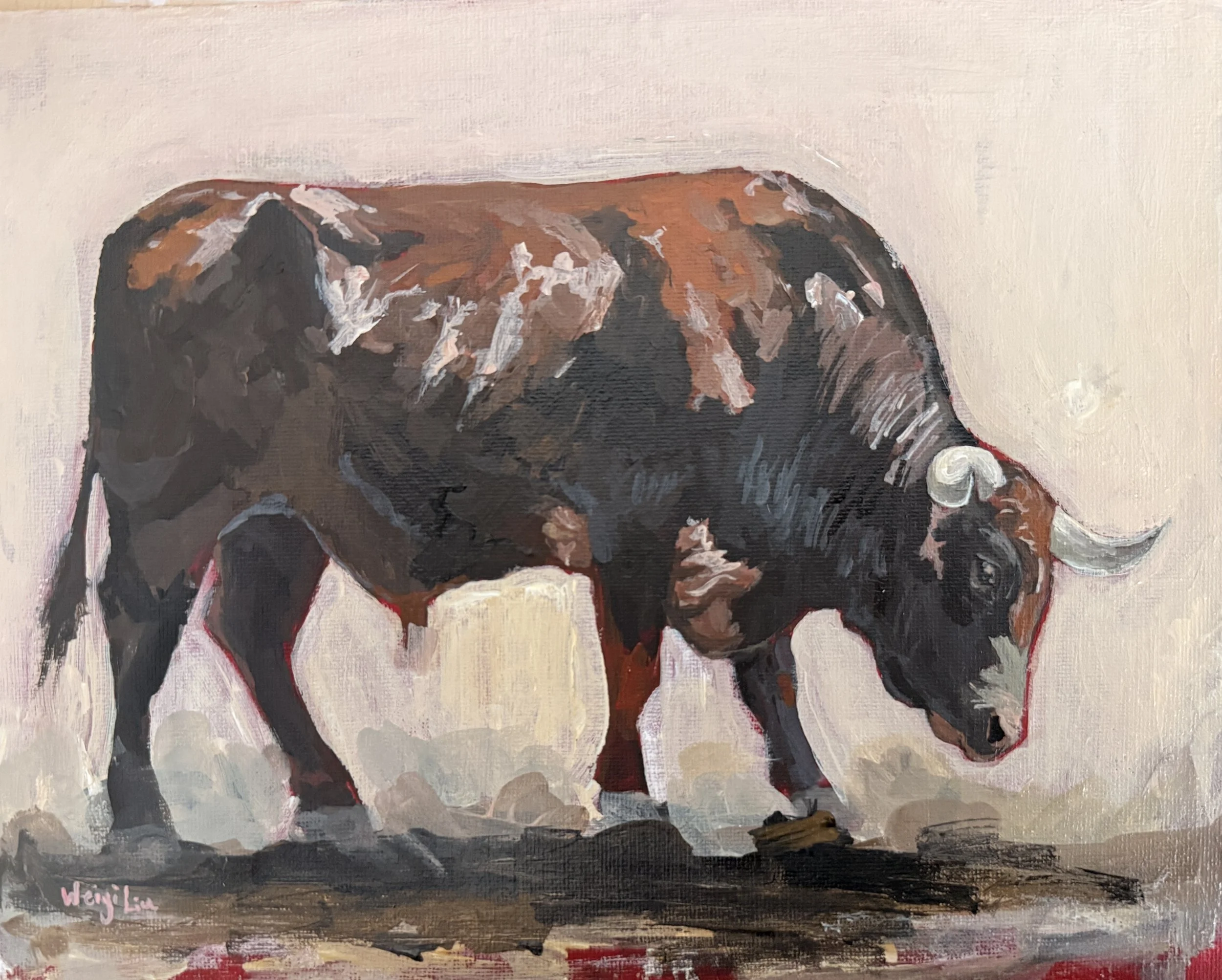 "Joe Beef" 8x10 acrylic on panel original - $N/A