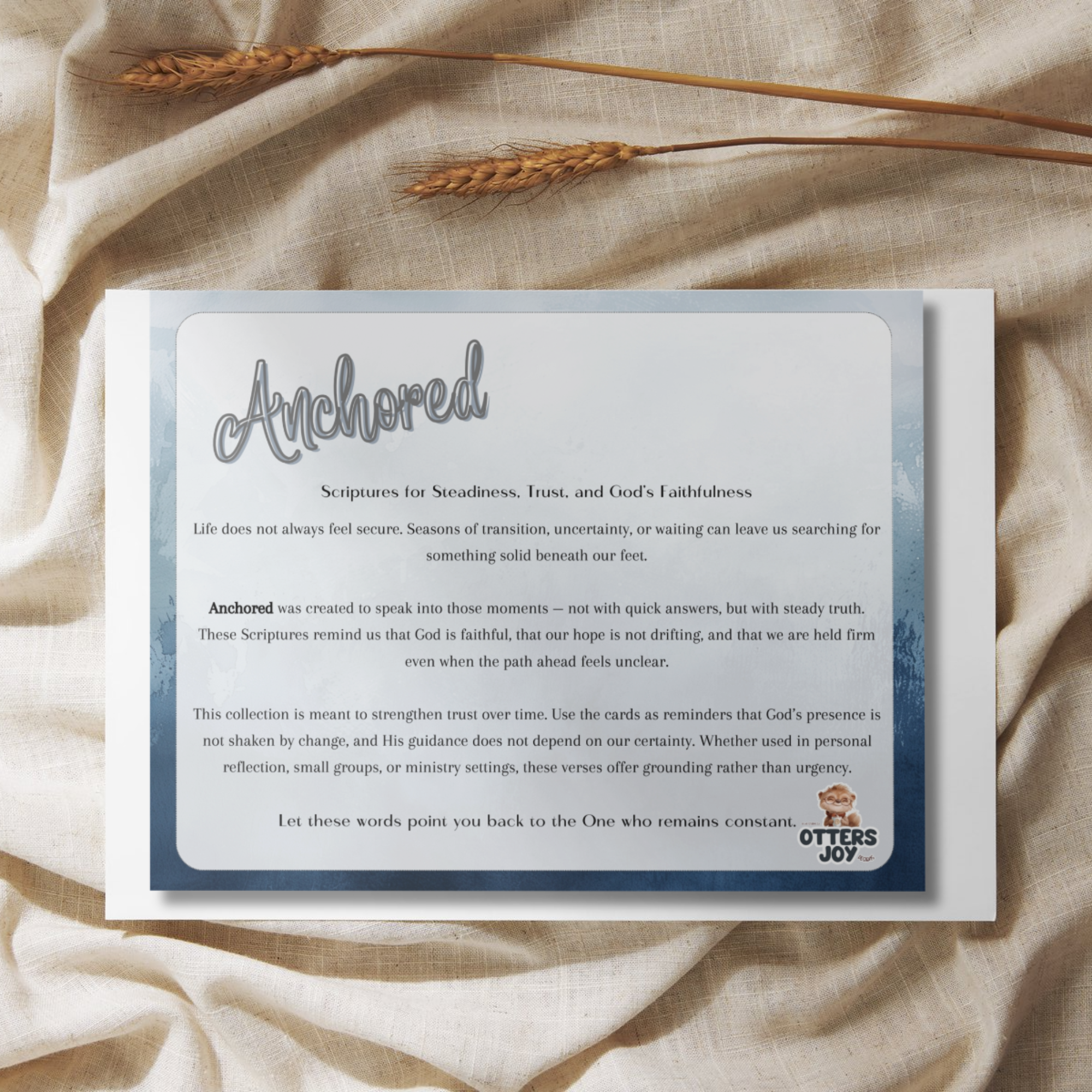 faith-based scripture cards helping build identity in Christ and encouragement