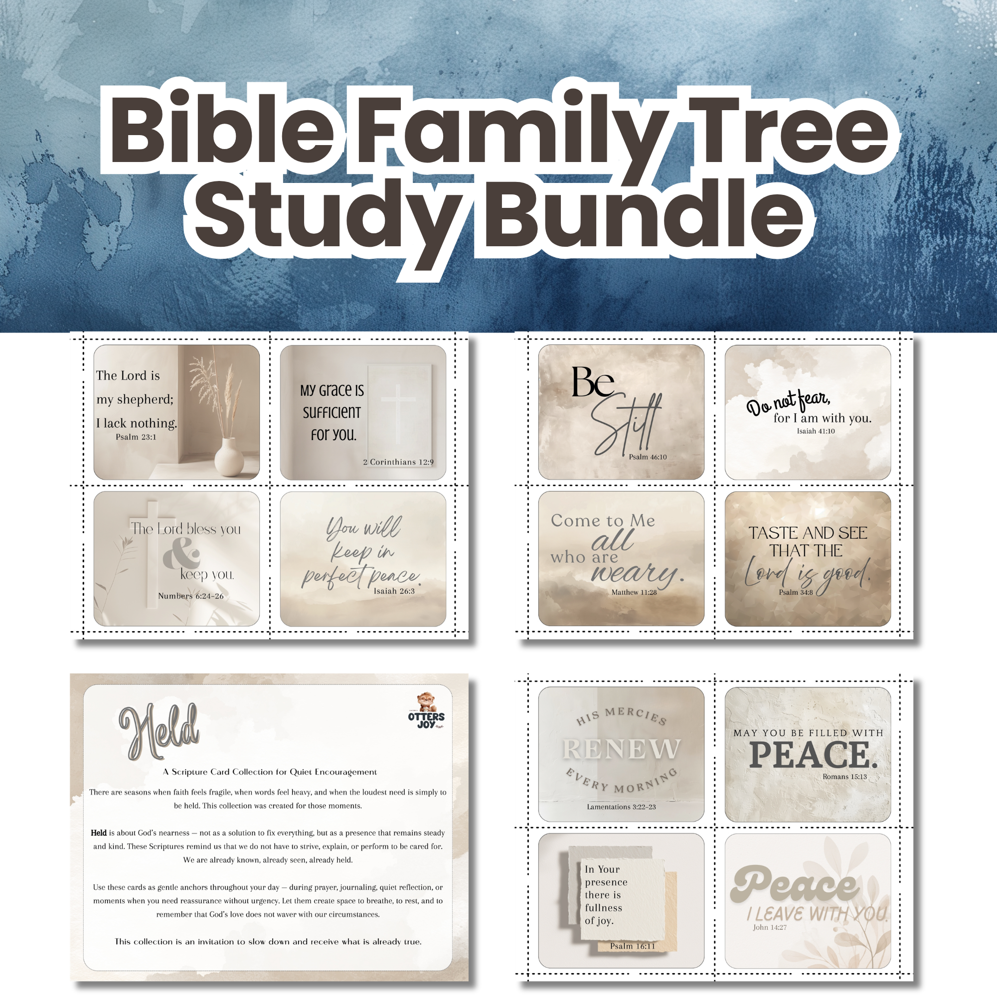 inspirational Christian cards set for navigating different seasons of faith