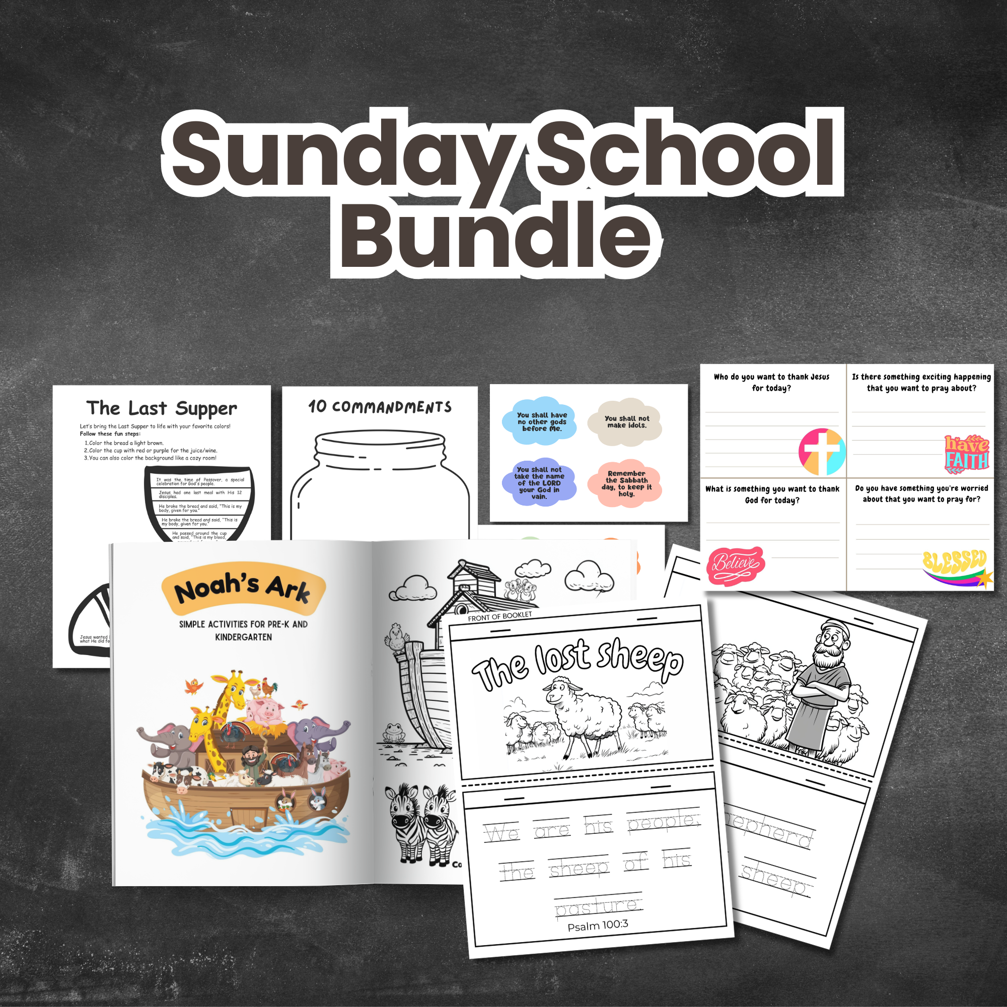 Sunday School Printable Bundle