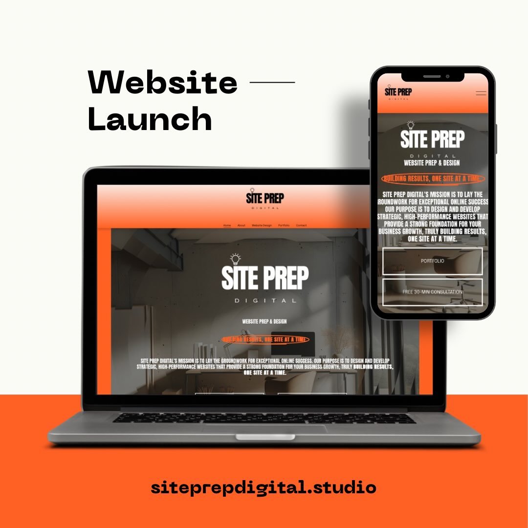 🎬 WE ARE LIVE! 🚀 Welcome to Site Prep Digital &mdash; where we build results, one site at a time. Check out our bio link to tour the new site! 📲💻 www.siteprepdigital.studio

#NewWebsite #WebsiteDesign #SiteLaunch #SitePrepDigital