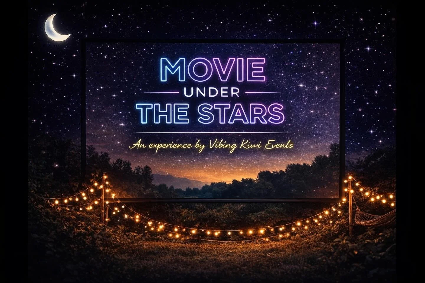 What if your backyard could turn into a private movie theater for the night? 🌙 🍿 

Introducing&hellip;Movie Under the Stars! ✨ 

An experience by Vibing Kiwi Events

There is something really special about watching a movie outside&hellip; the open 