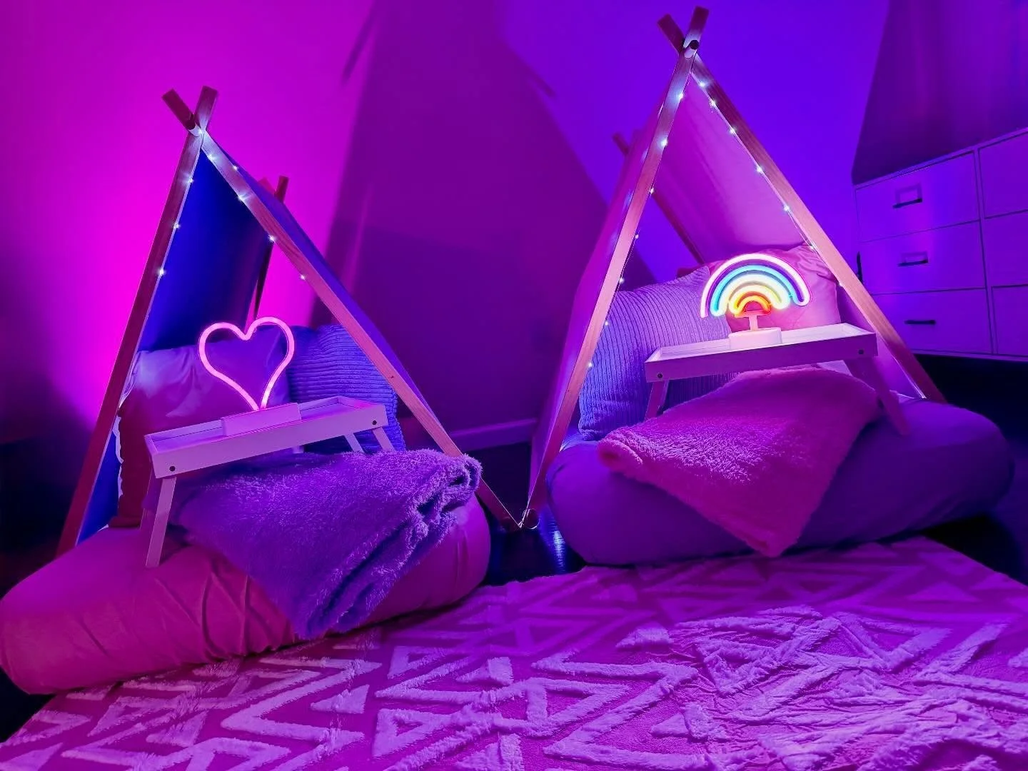 Girls Night In brought to you by our indoor retreats! 🥝✨ #sleepover #slumberparty #southcentralpa #pennsylvania #events