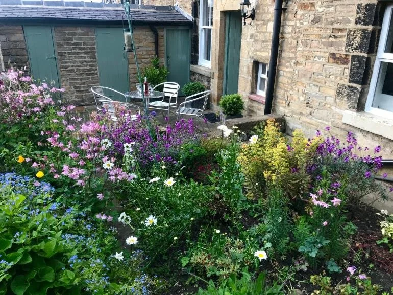 Relax in he evening in the courtyard garden