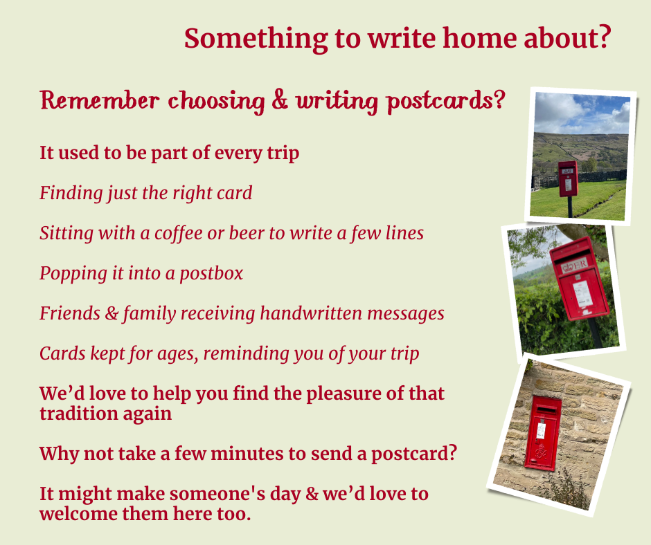 Poster for the send a postcard campaign