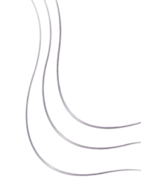 Black background with purple and white curved neon lines.