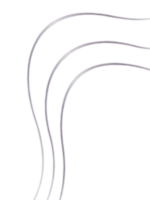 Close-up of illuminated curved lines on a black background, resembling neon light streaks.