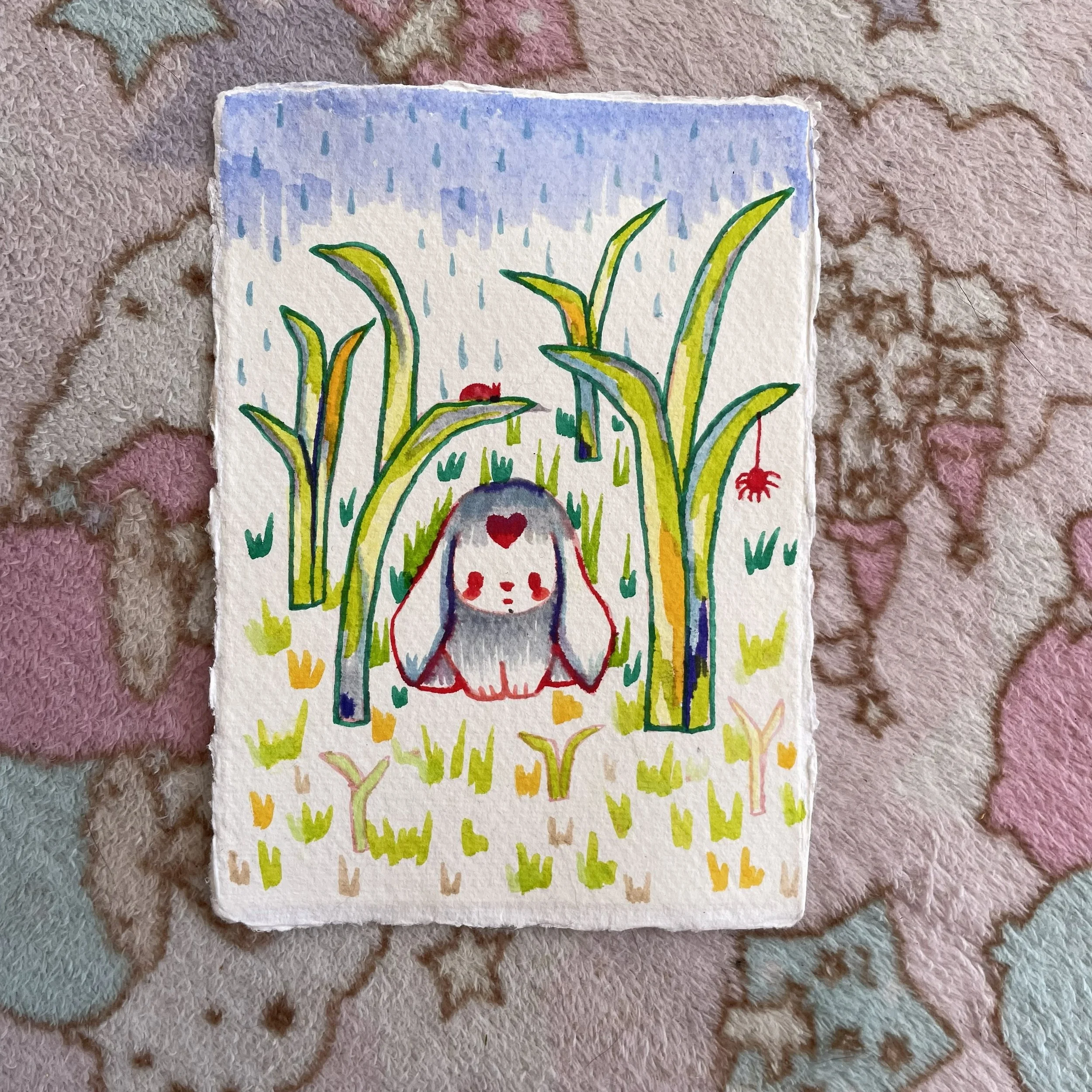 Original - Bunny in the Rain