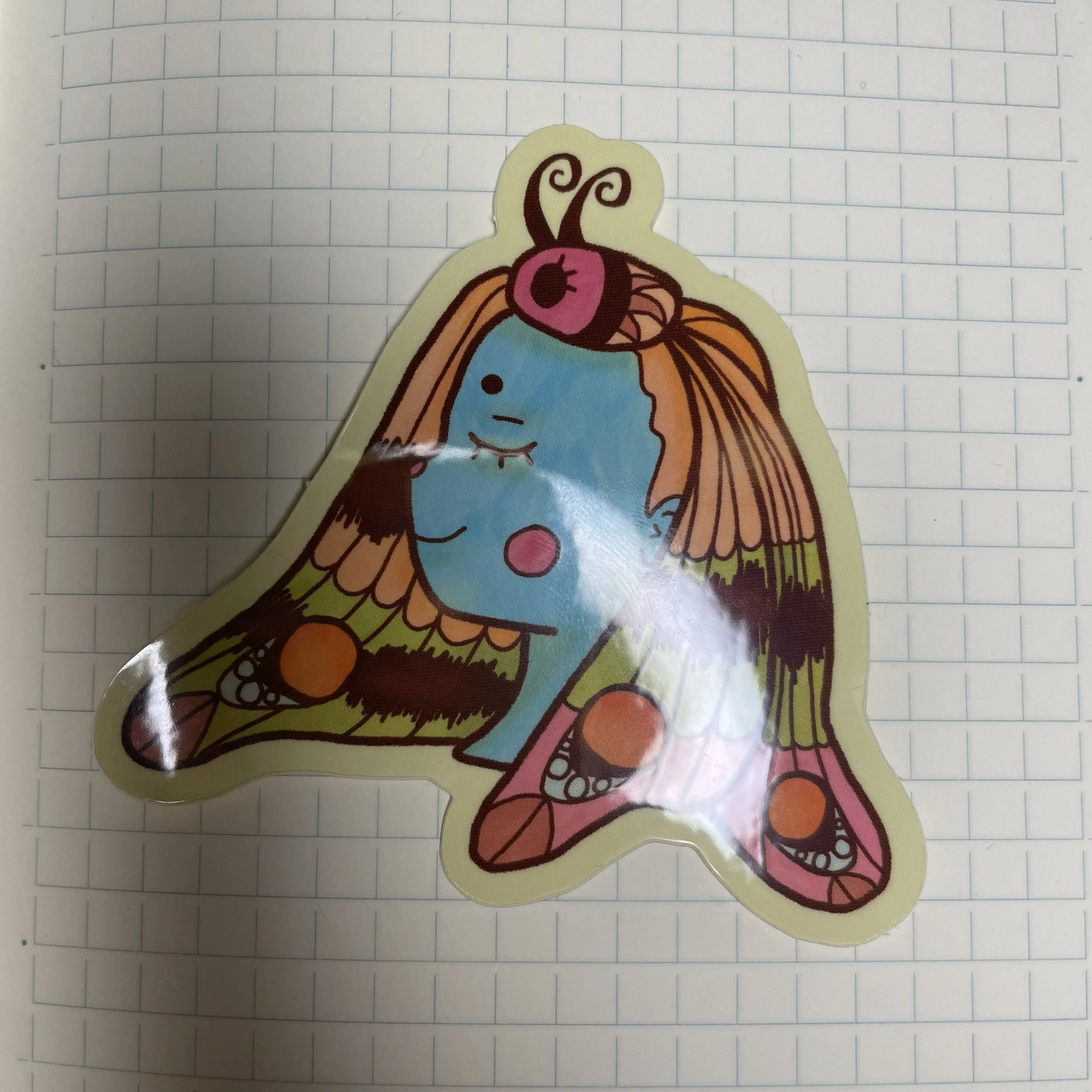 Butterfly Girl Sticker