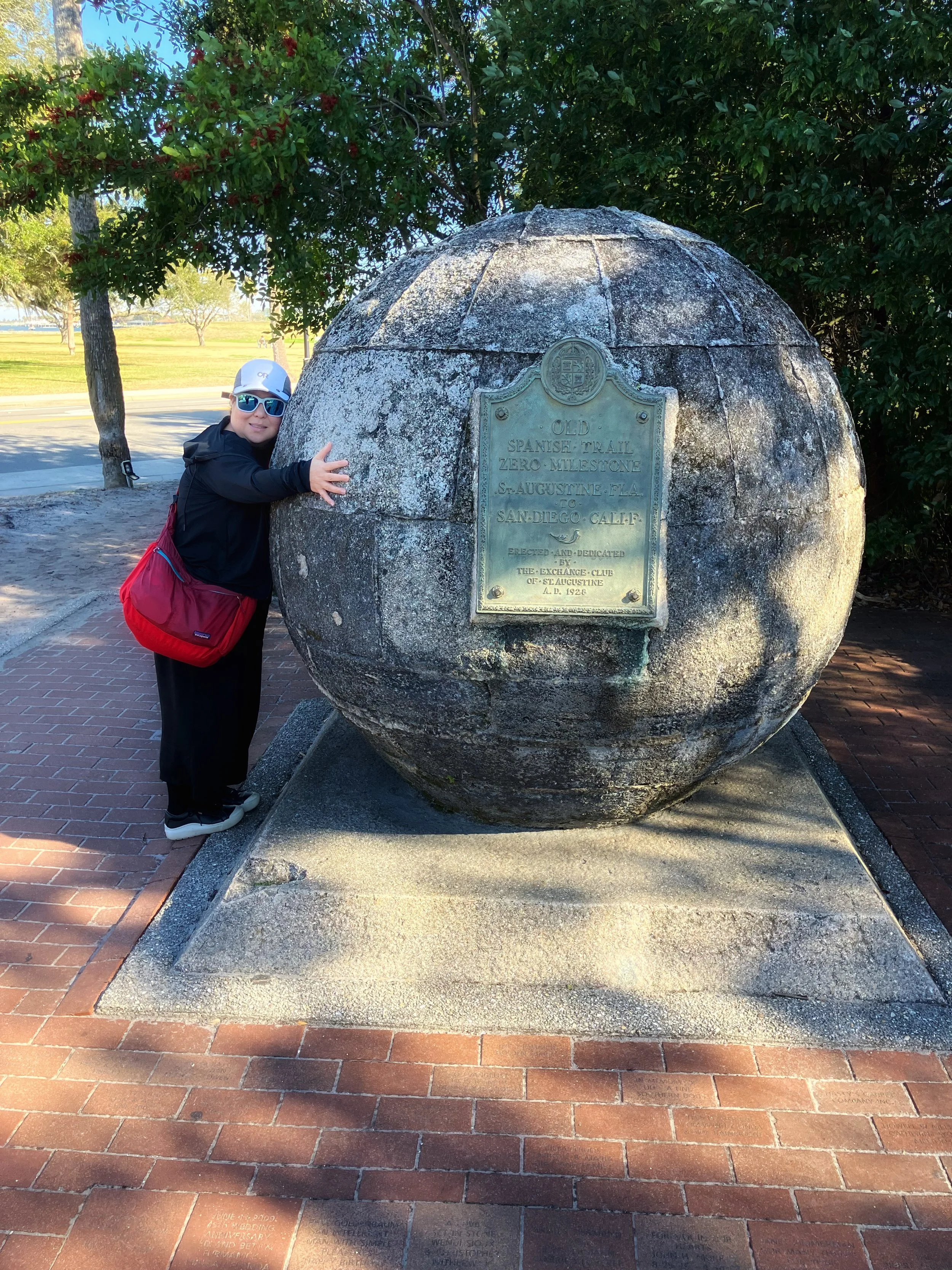 Zero Mile Marker of the Old Spanish Trail from St. Augustine to San Diego
