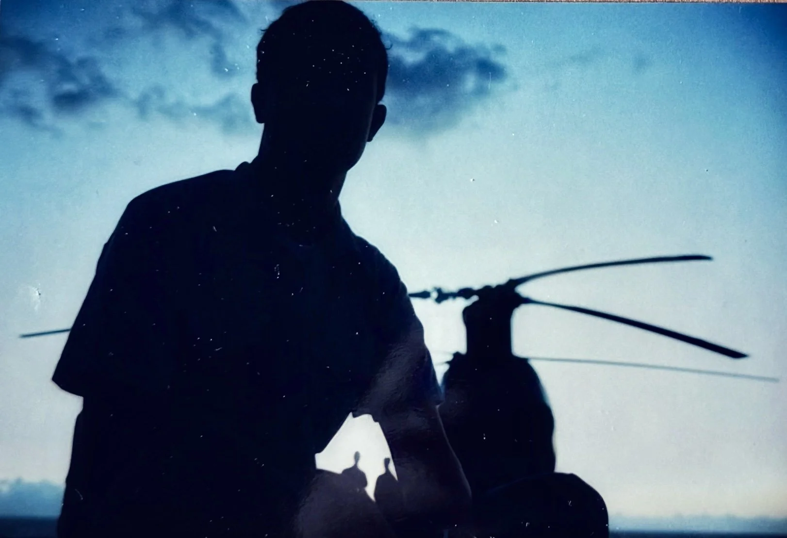 Cool silouhette onboard Mike's ship!