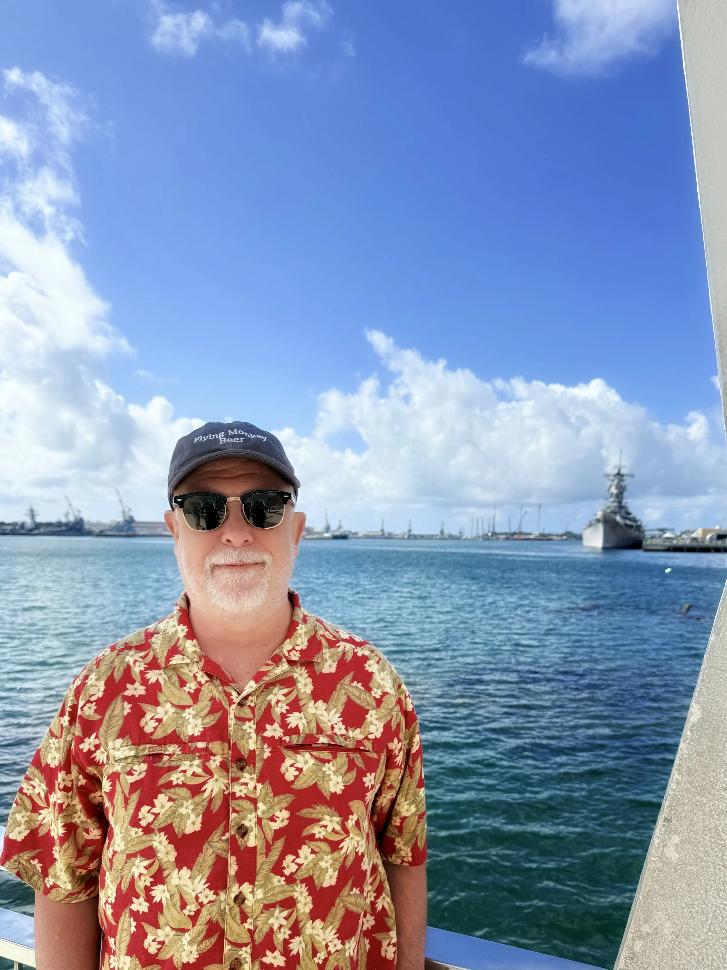 Navy Harbor in background where Mike lived and worked on USS Coronado back in the day