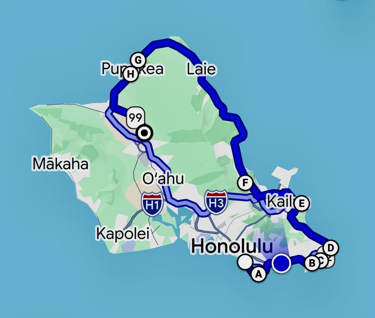 A Touristy Drive Around Oahu