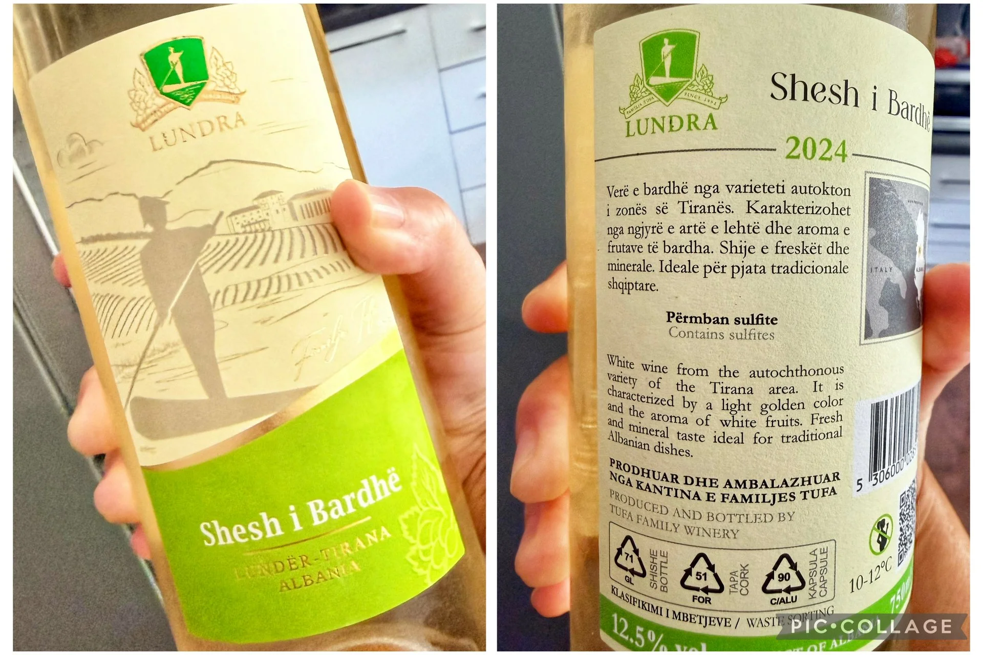 Albanian wine from Tirana