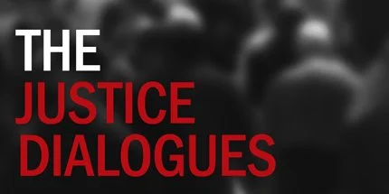 Graphic of the Justice Dialogue logo.
