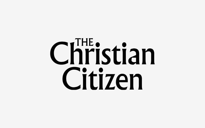 Text reading 'The Christian Citizen' on a white background