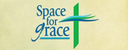 Logo for Space for Grace, featuring text and a stylized design element.