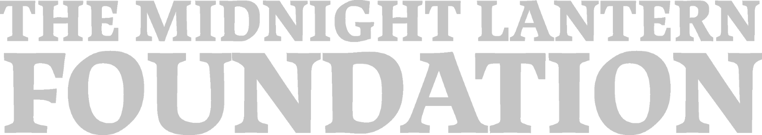Text reading 'The Midnight Lantern Foundation' in large gray and black letters.