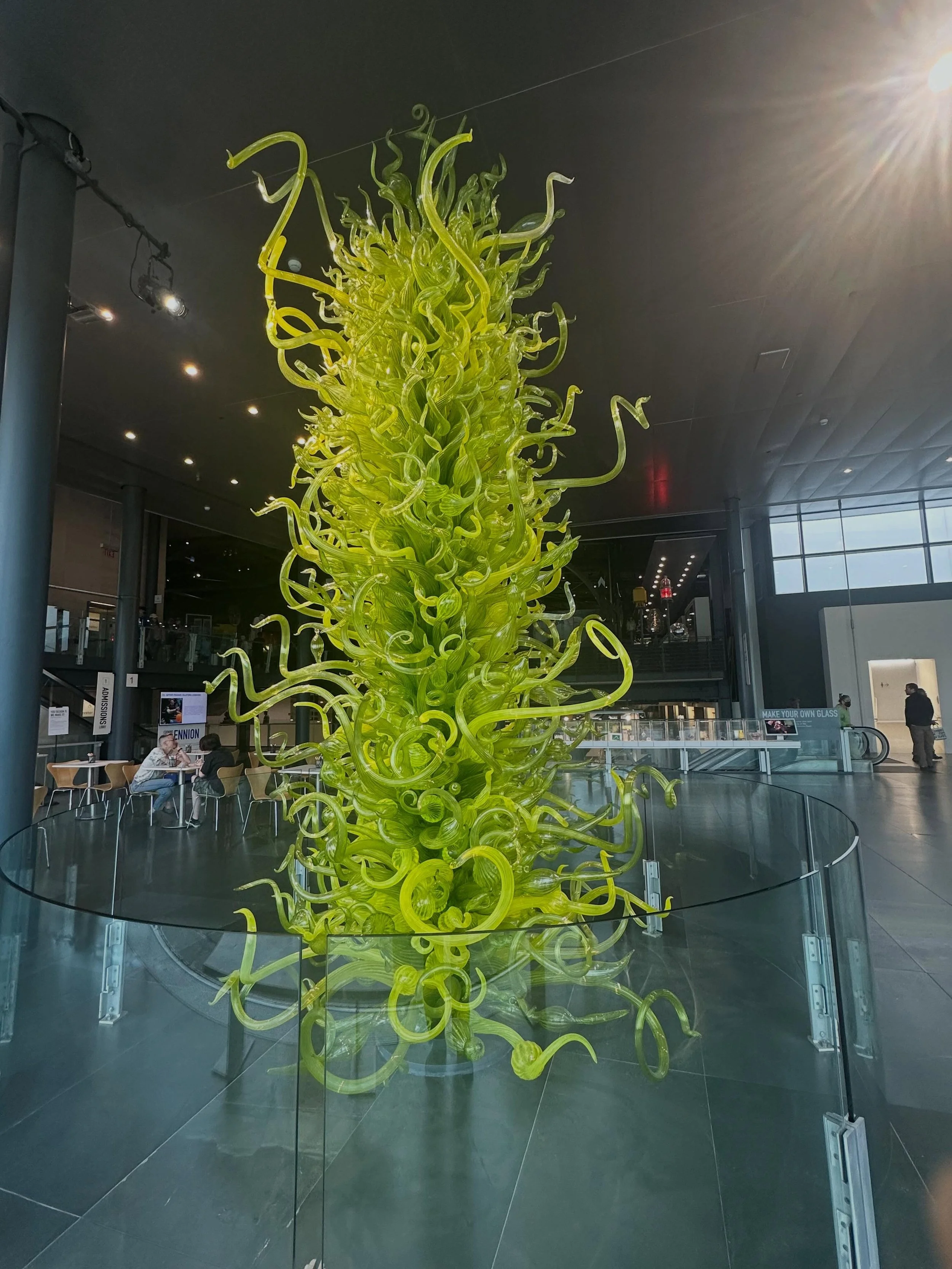 An amazing visit to the Corning Museum of glass Corning, New York today. One of the best museum experiences I&rsquo;ve had in a long time.